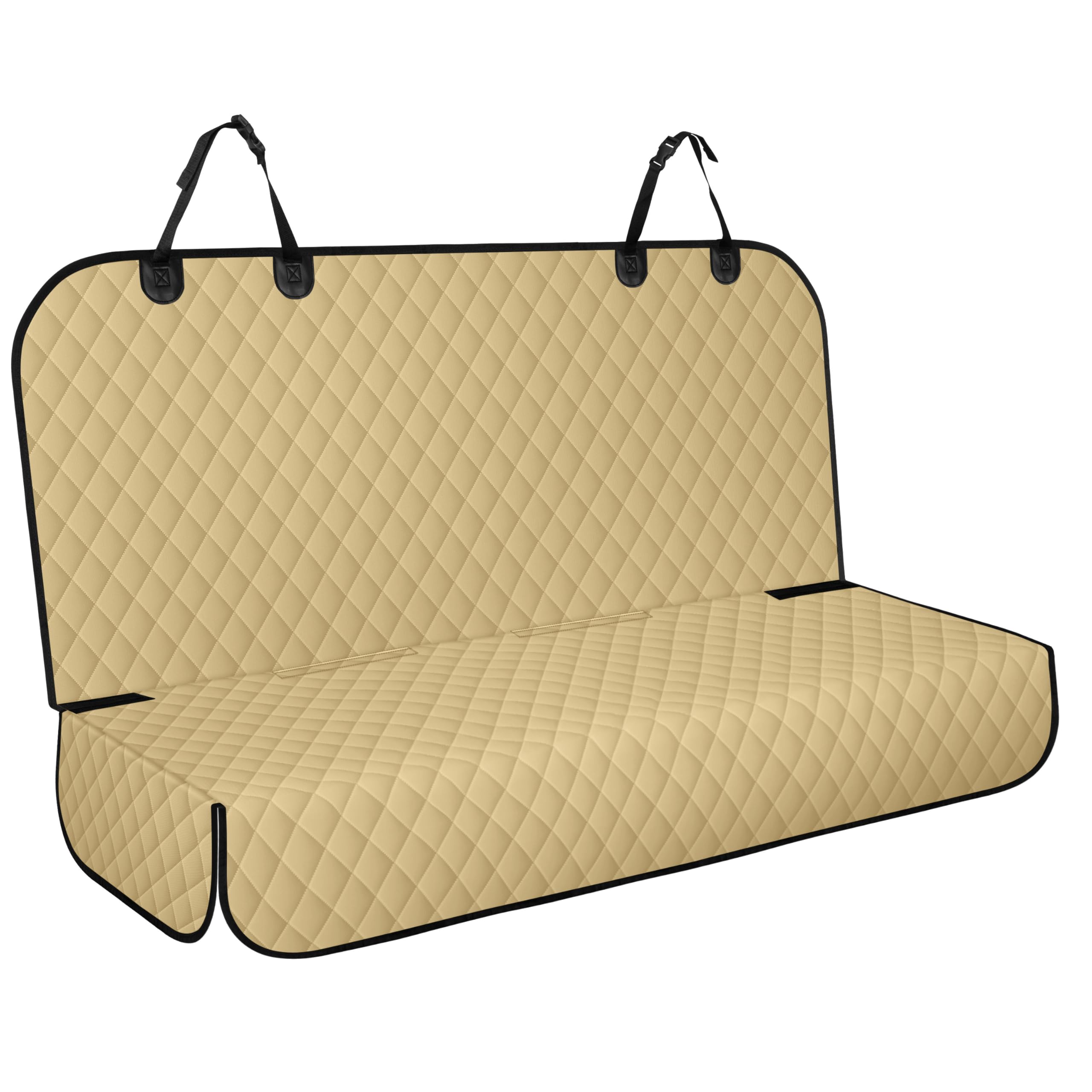 NECKORY Backseat Cover for Dogs, Waterproof and Non-Slip Pet Bench Seat Covers, Car Seat Protector for Back Seat, Universal Size