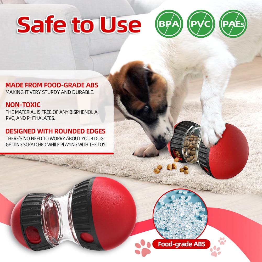 Mankoda Dog Puzzle Toys, Rolling Treat Dispensing Ball, Brain Stimulation & Slow Feeder, Dog Enrichment Toys To Keep Them Busy (