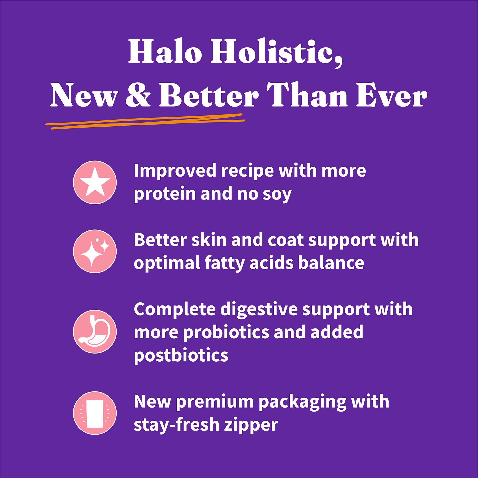 Halo Holistic Indoor Cat Food Dry, Grain Free Wild-caught Salmon & Whitefish Recipe for healthy weight support, Complete Digesti