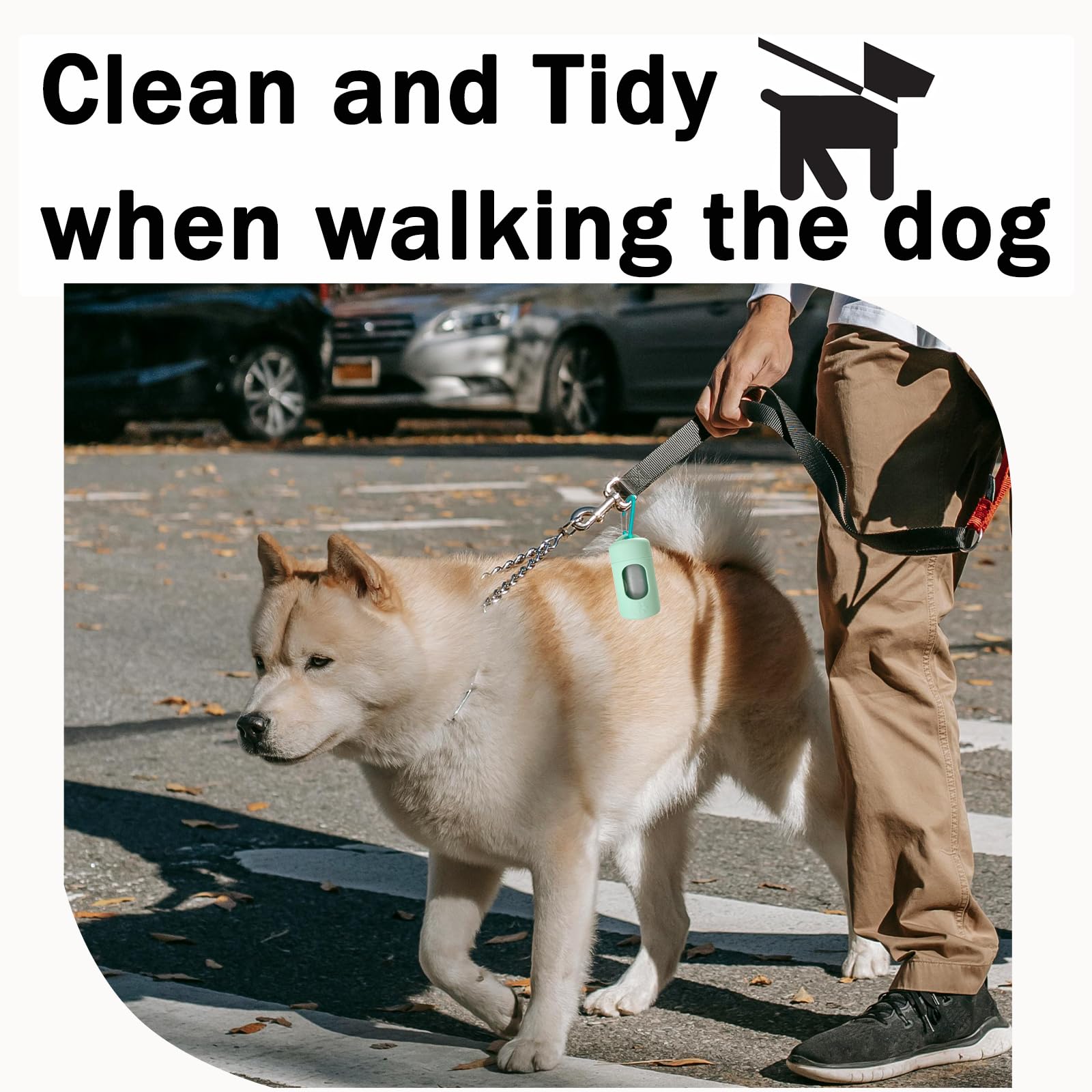 Dog Poop Bag Dispenser For Leash With Snap Clip, Skin-Friendly Texture Waste Bag Holder For Dog Walks And Cats, Pets Litter Bag