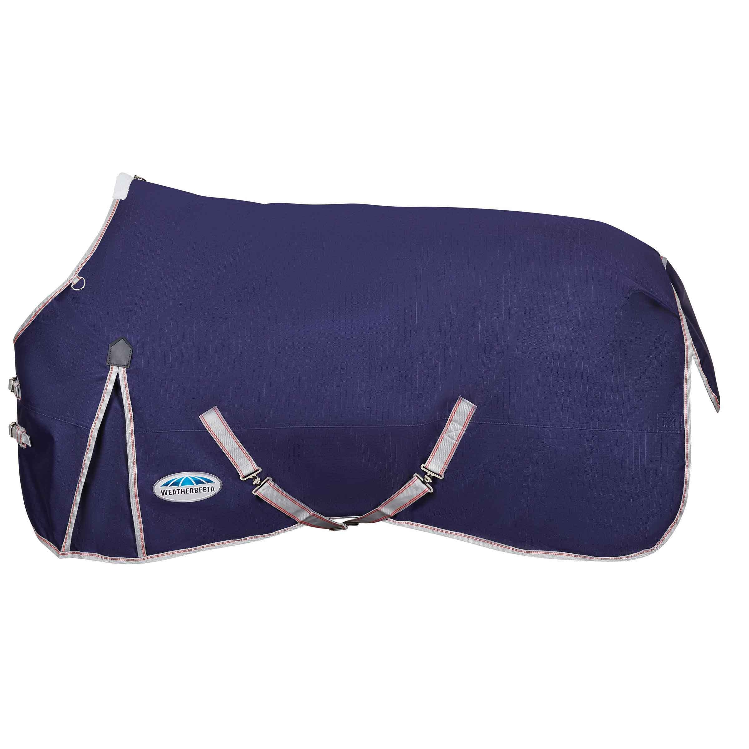 Weatherbeeta Comfitec Essential Standard Neck Lite, Navy/Silver/Red, 54''