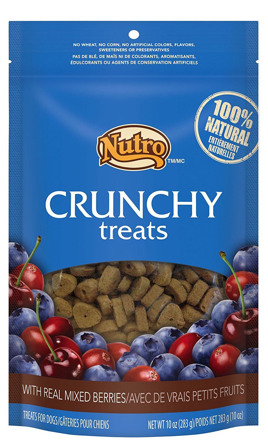 Nutro Crunchy Dog Treats With Real Mixed Berries 10Oz - 2 Pack