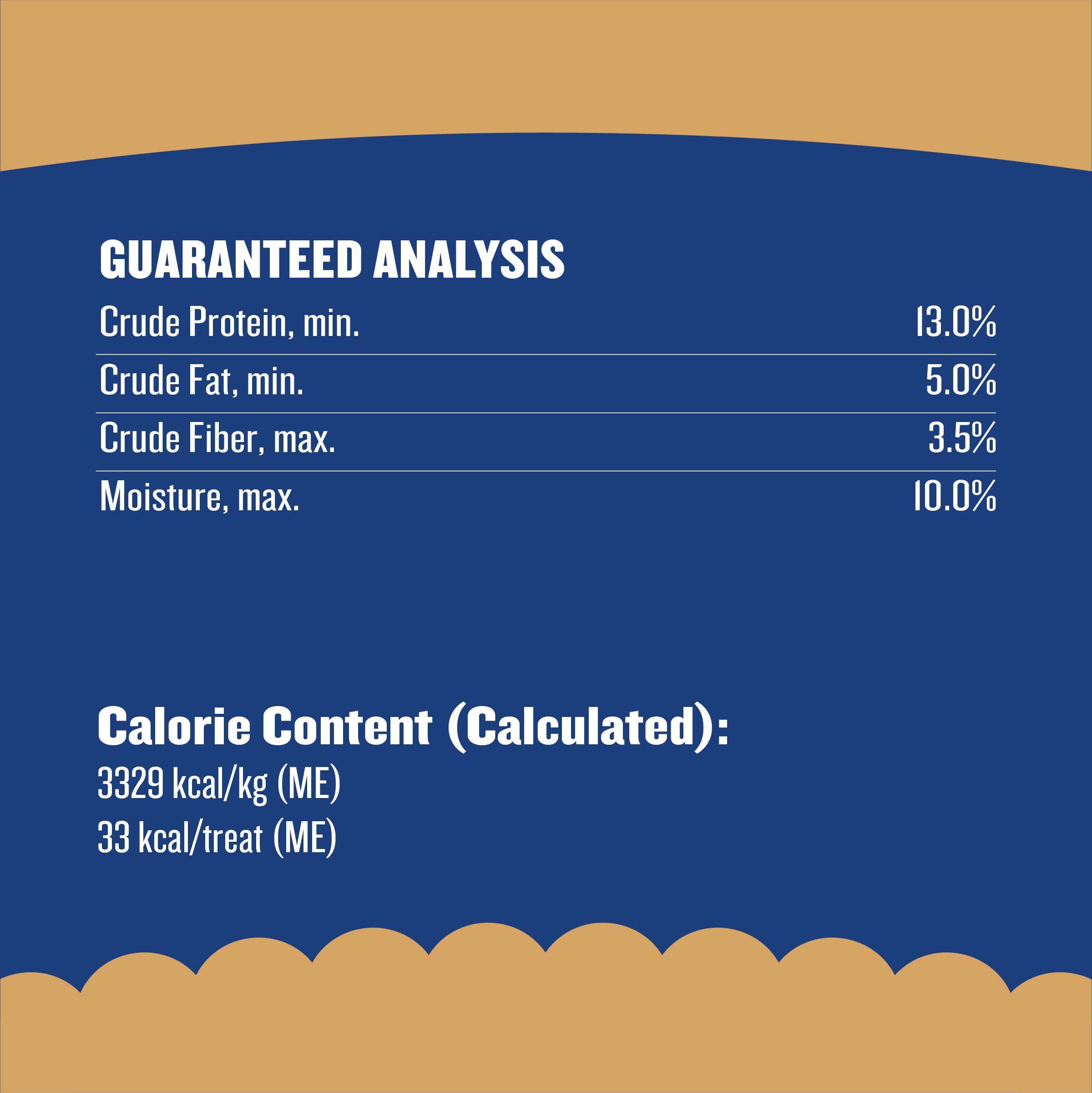 Pet Life Biscuits with Peanut Butter and Molasses Crunchy Dog Treats, 14.5 oz