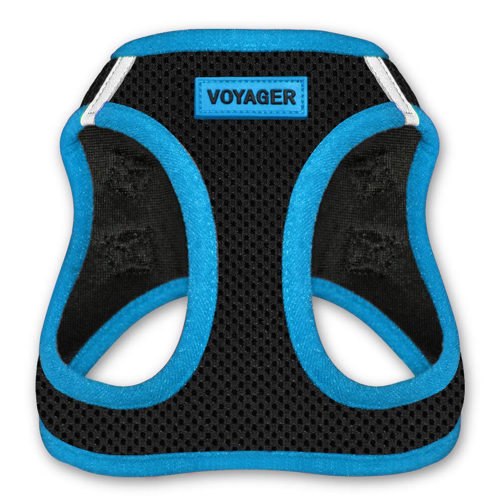 Voyager Step-In Air Dog Harness - All Weather Mesh Step In Vest Harness For Small And Medium Dogs By Best Pet Supplies - Blue, Medium