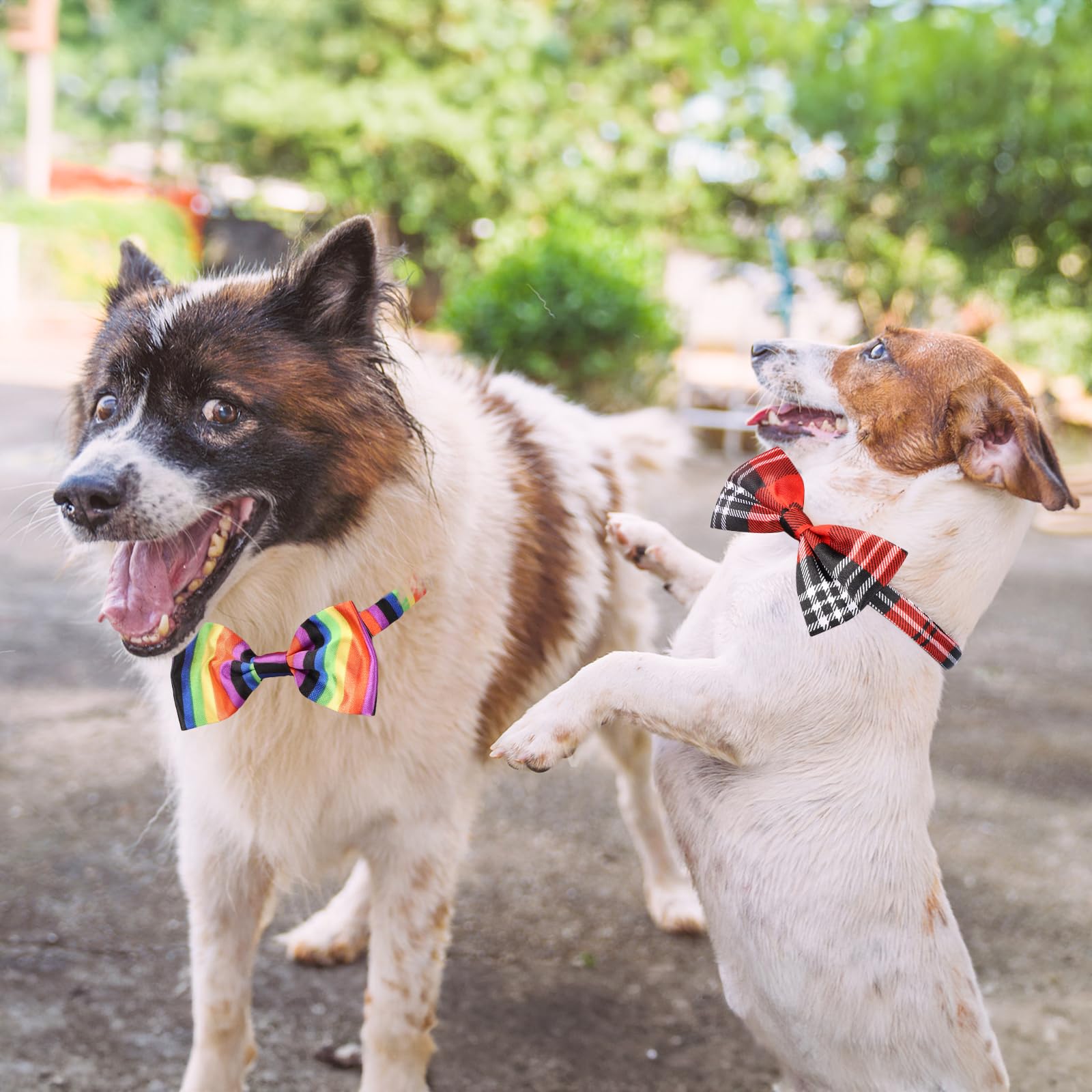 Segarty Bow Ties For Dogs, 80 Pack Dog Bowtie Collar, Adjustable Small Medium Pet Bowties Large Puppy Neck Bows Bulk Assorted Pe