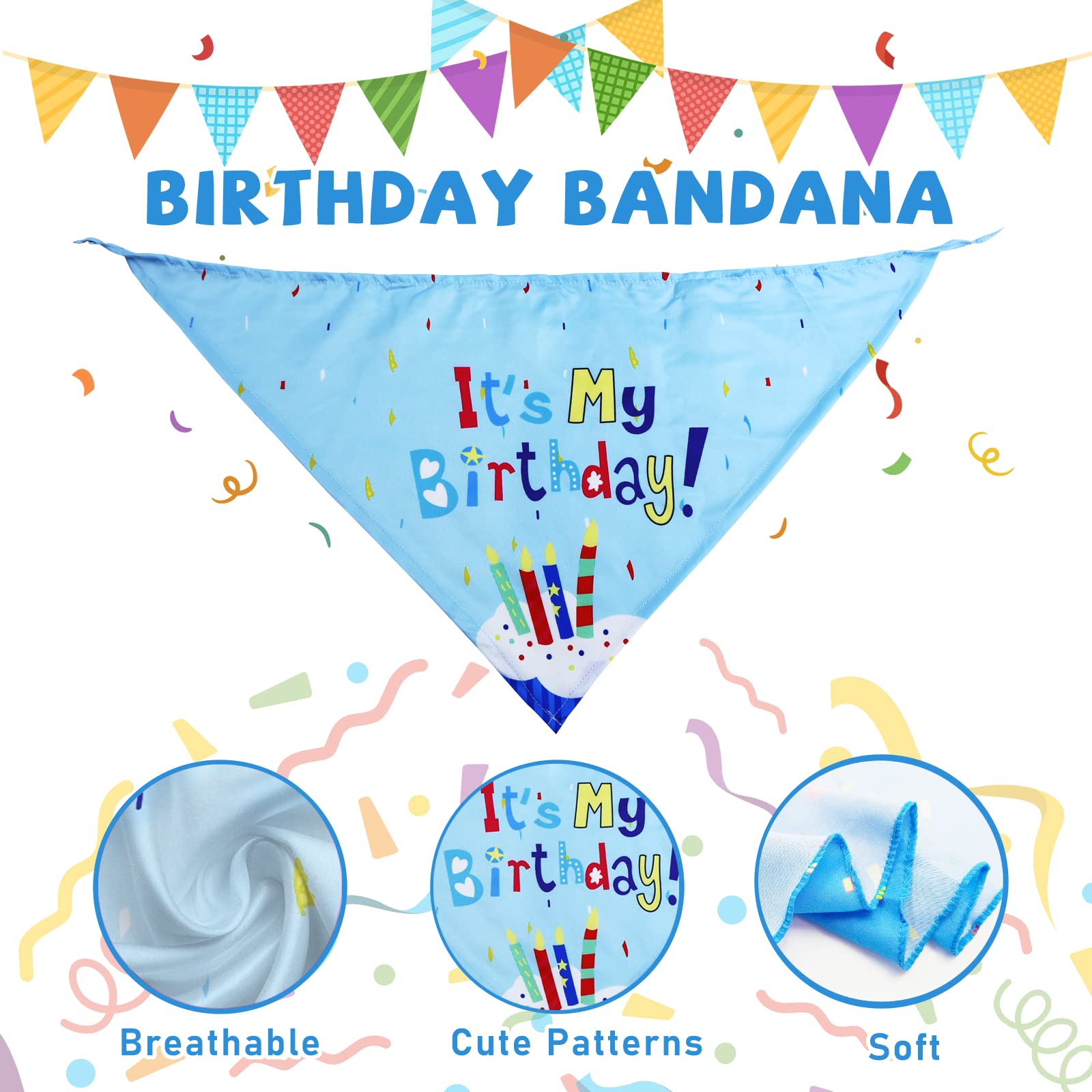 Dog Birthday Toy, Dog Birthday Gift, Happy Birthday Dog Toy Boy, Squeaky Plush Toy Birthday Cake Hat Bandana Toy For Dog Birthda