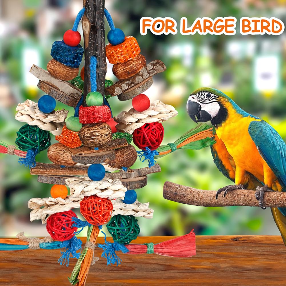 Bird Toys,Parrot Toys Exciting Chewing Fun for Parakeets,Cockatiels,Conures,Lovebirds,African Gray Cockatoos Amazon And Other Sm