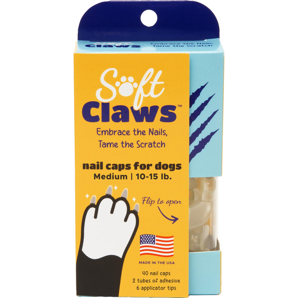 Canine Soft Claws Dog And Cat Nail Caps Take Home Kit, Medium, Natural
