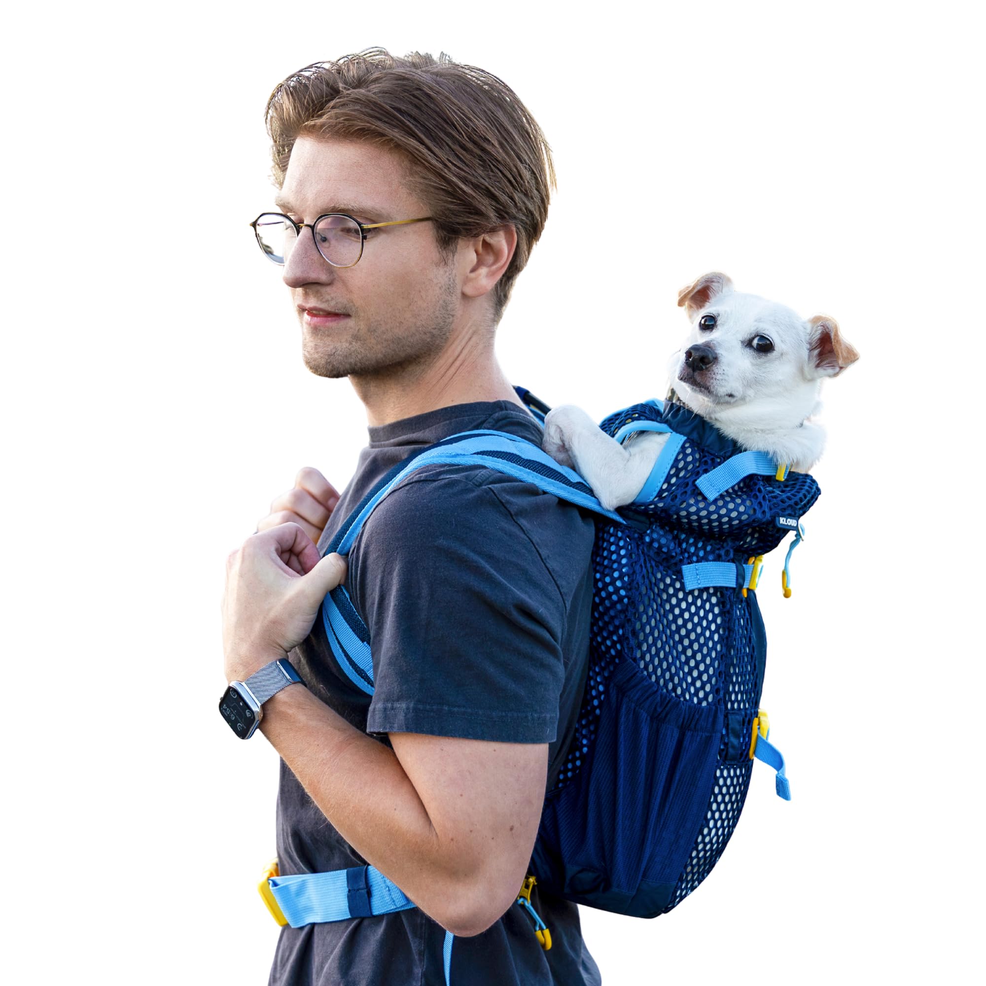 K9 Sport Sack Kloud - Extra Small, Blue - Ideal for Dogs with 9-12    Back Length - Ultra-Light Mesh Backpack Carrier with Infla