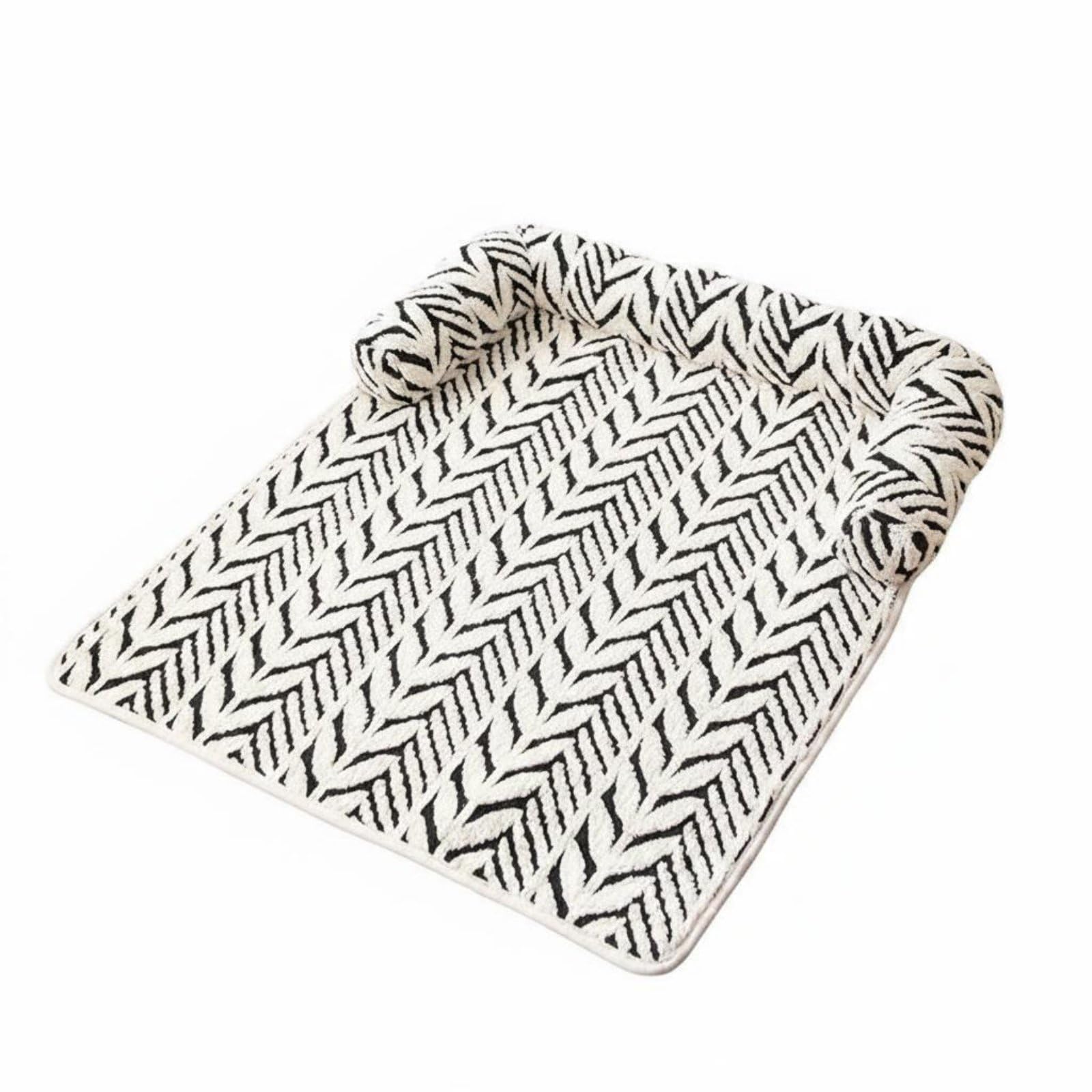 PEXORVA Thickened Cushion NonSlip Dog Sofa Bed Scratch Resistant Soft Pet Mat with Raised Edge Water Absorbent Feline Lounging 