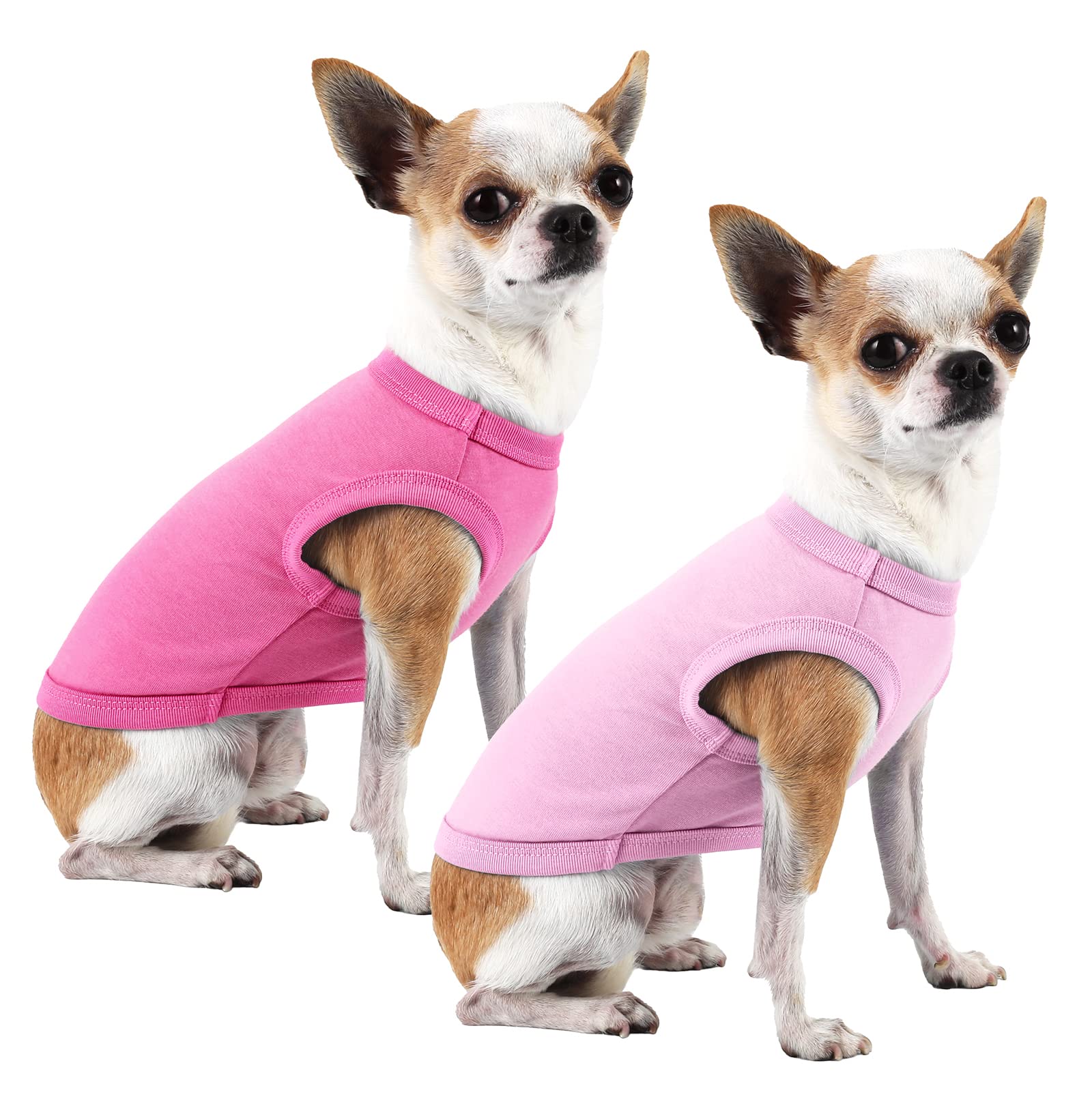 Sychien Dog Pink Shirt For Large Dogs,Blank Plain Pink Cotton Shirts For Labrador,Xxl Pink Rose