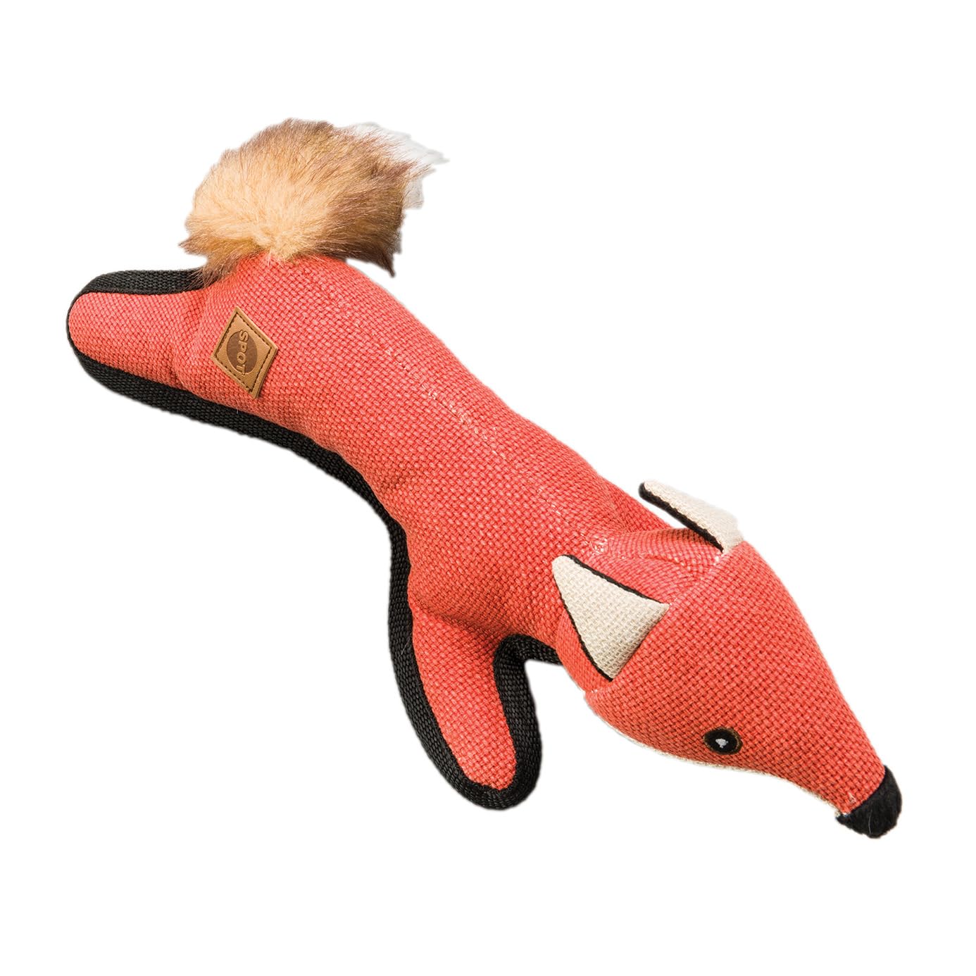 Spot Dura-Fused Hemp Pals - Dog Toy Made With Hemp Material, Fused With Tricot For Durablity, With Furry Plush Tail And Squeaker, Great For Light To Moderate Chewers - 18' Assorted Styles, 1 Piece