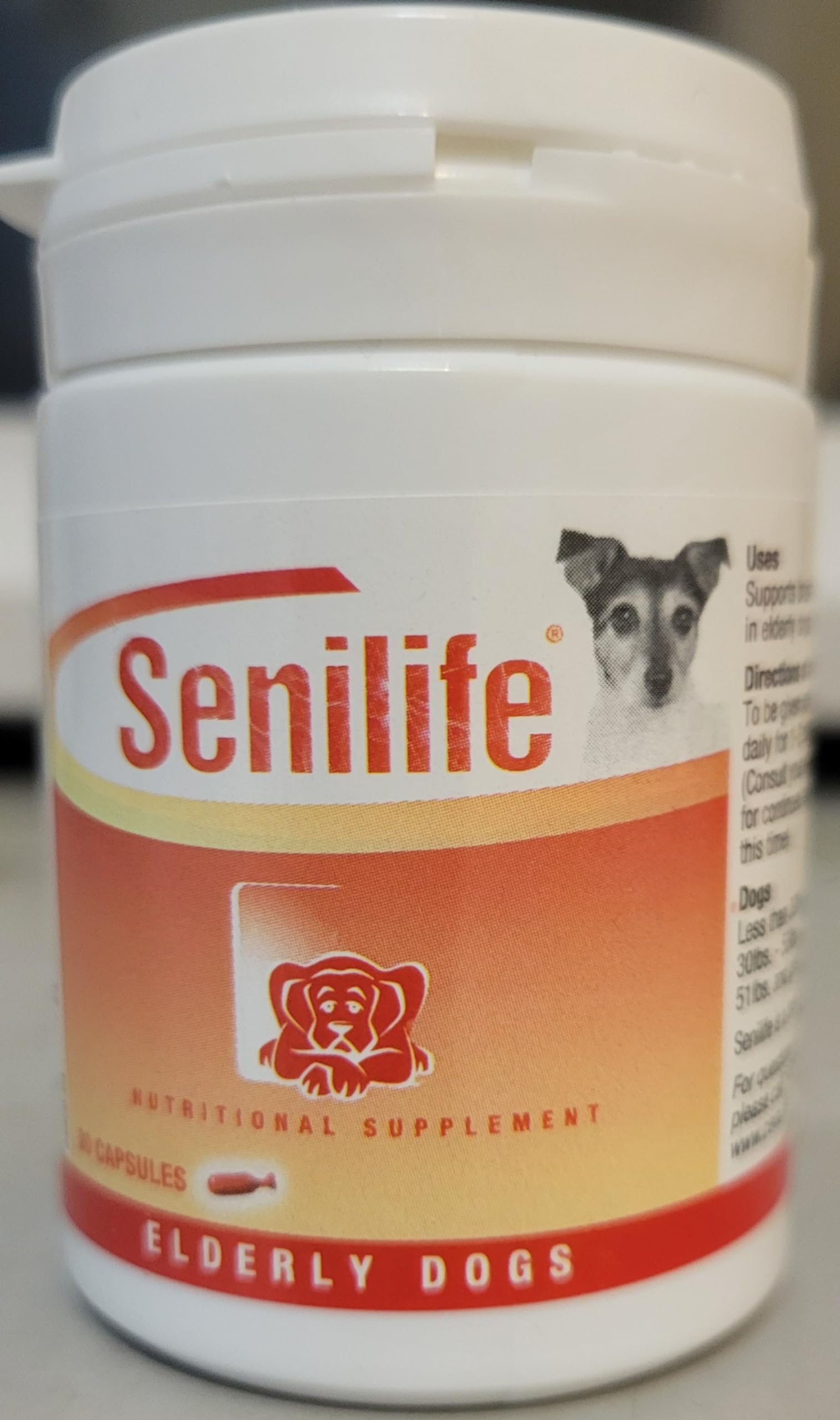 SEGMINISMART CEVA Animal Health D59010B Senilife Nutritional Supplement for Elderly Dogs- 30 capsules/ box