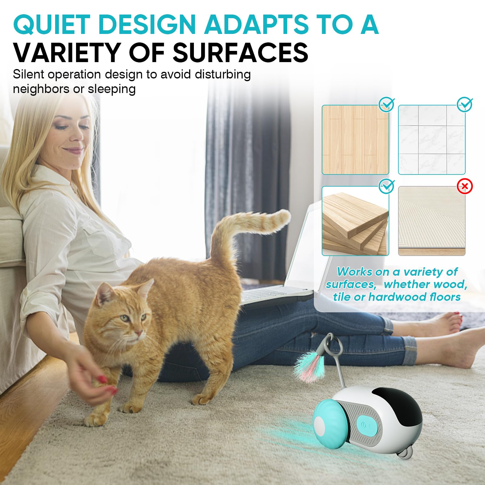 Remote Control Smart Electric Interactive Cat Toy Smart Turbo Tail Automatic Car Toys For Indoor Bored Cats Robot Rc Cat Mental