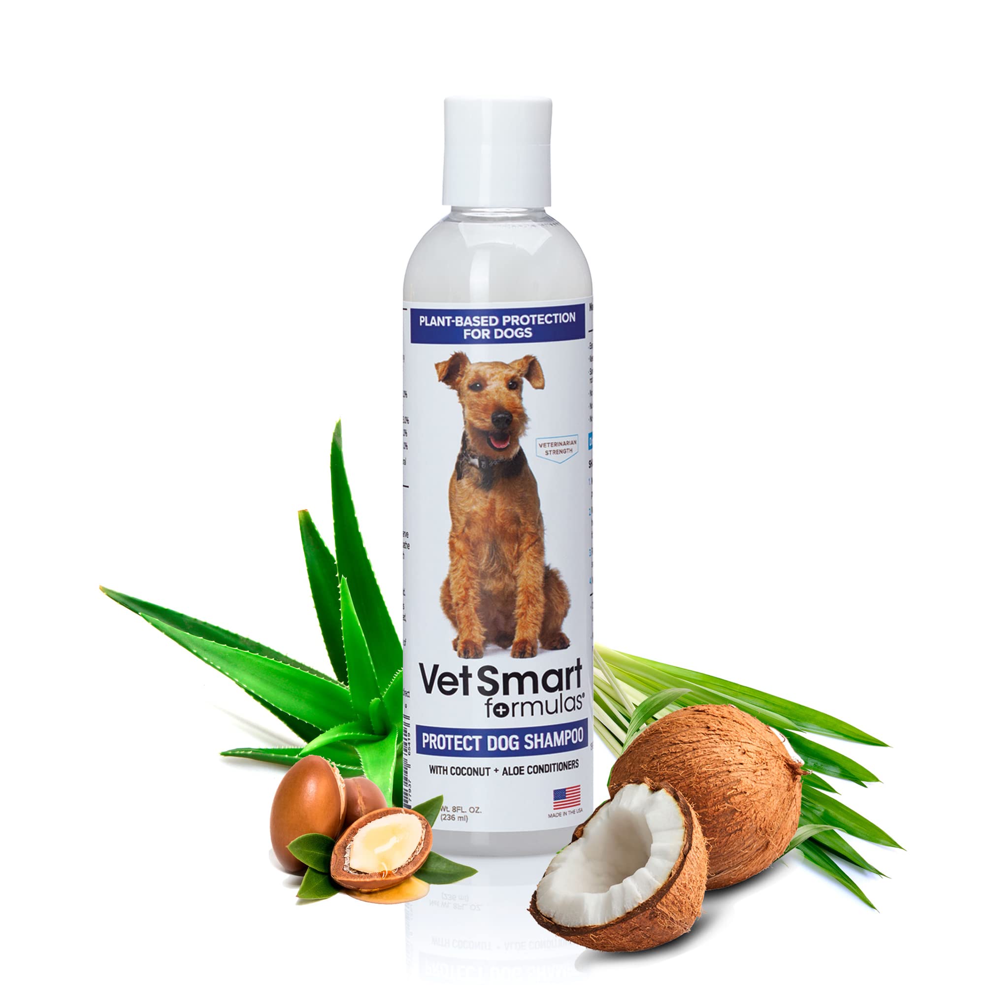 Protect Shampoo for Dogs; No More Scratching, Itching, or Hot Spots with Plant-Based All-Natural Formula with Healthy Essential 