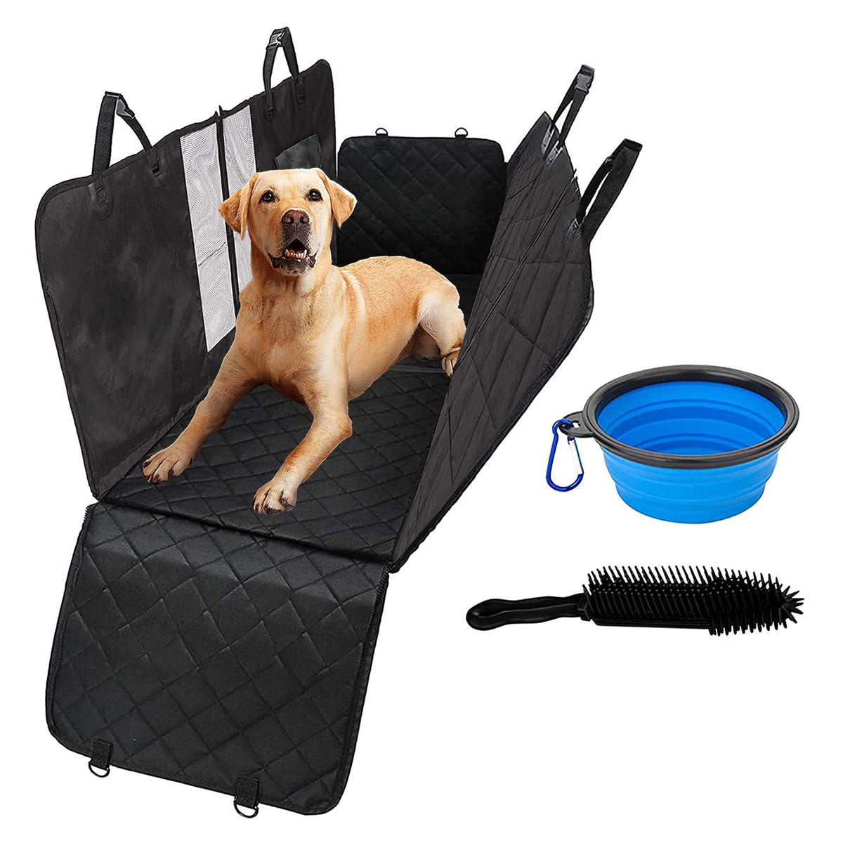 Car Boot Cover | Car Seat Covers For Dogs - Dog Seat Cover Car Boot Protection For Every Car Anti-Slip Lamination – Solid Dog Cover With Side Protection (65'' X 56'' X 20'') - Dog Travel Accessories