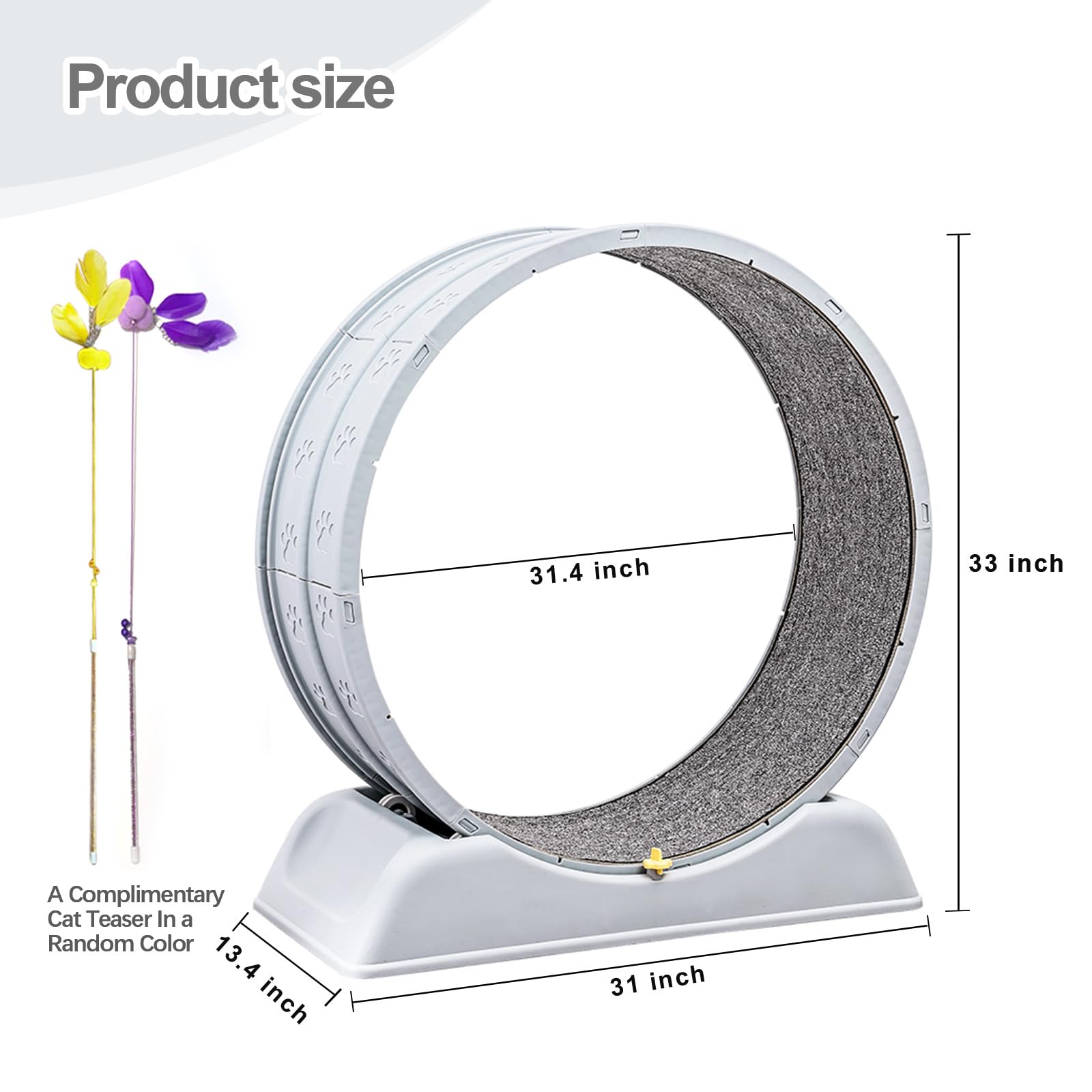 Goosheep Cat Wheel Exerciser Cat Treadmill Cat Wheels For Indoor Cats Exercise Wheel Indoor Cat Running Wheels For Indoor Cats G