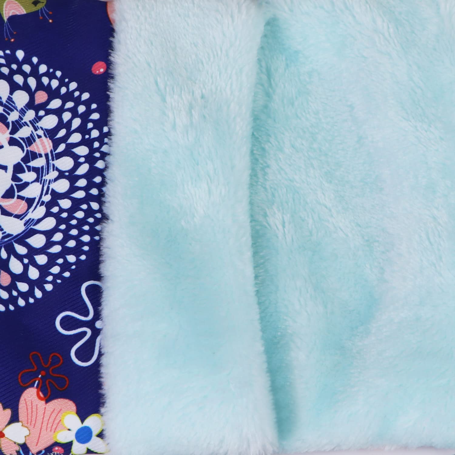 Wontee Small Pet Sleeping Pouch Sleep Bag Warm Bed Hideout For Hamsters Hedgehogs Sugar Gliders Squirrels (M, Blue Elk)