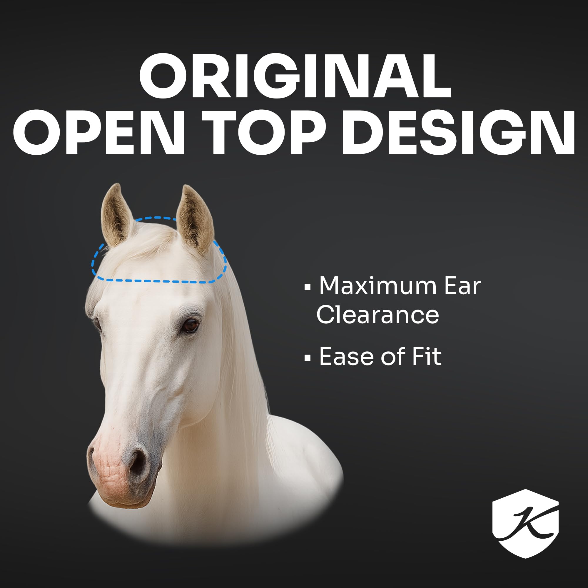 Kensington Signature Fly Mask w/Removable Nose (XL-Lrg.Horse, 2019 - Imperial Jade)