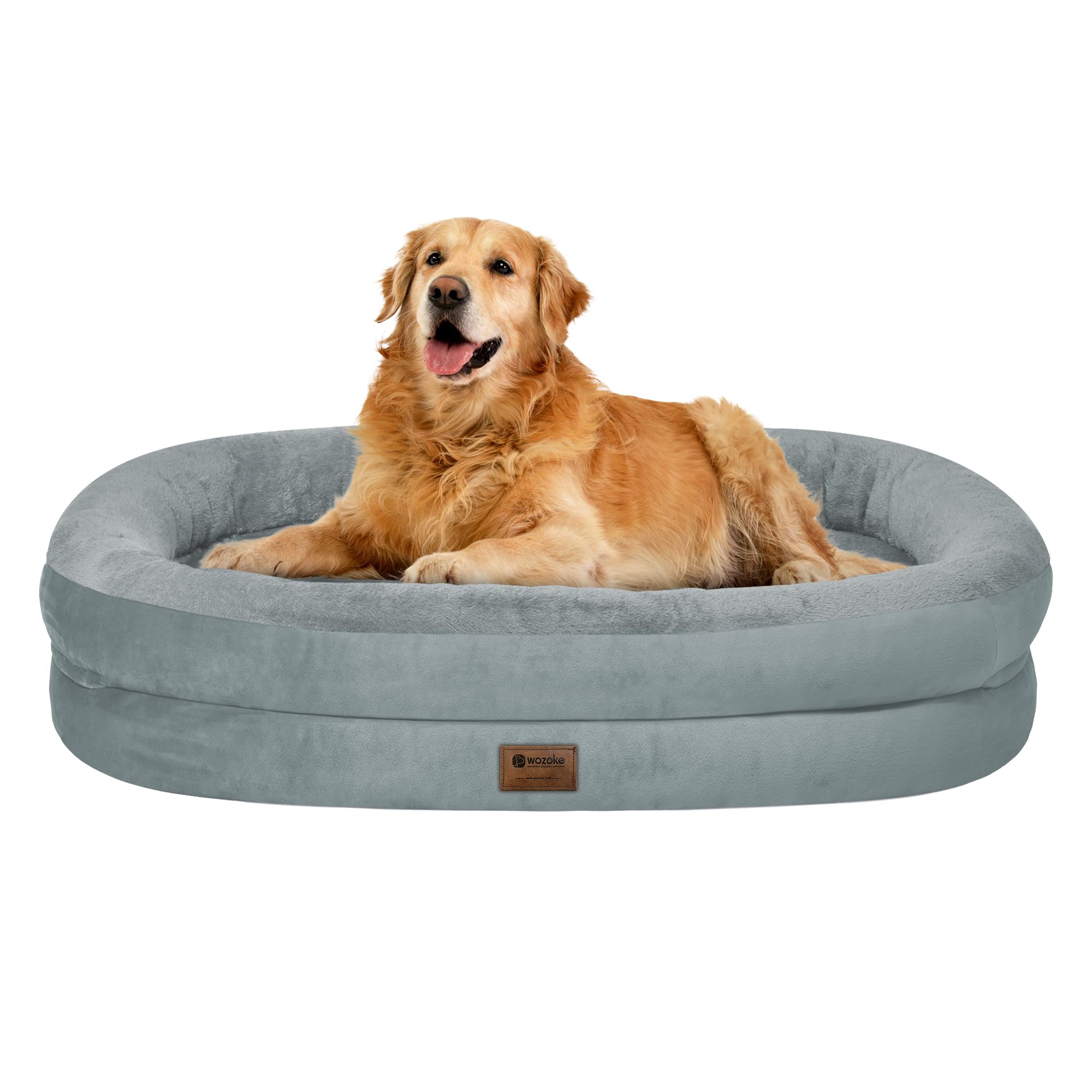 Orthopedic Waterproof Large Dog Bed: Memory Foam Washable Dog Bed With Bolsters - Xl Removable Orthopedic Cover For Medium Large