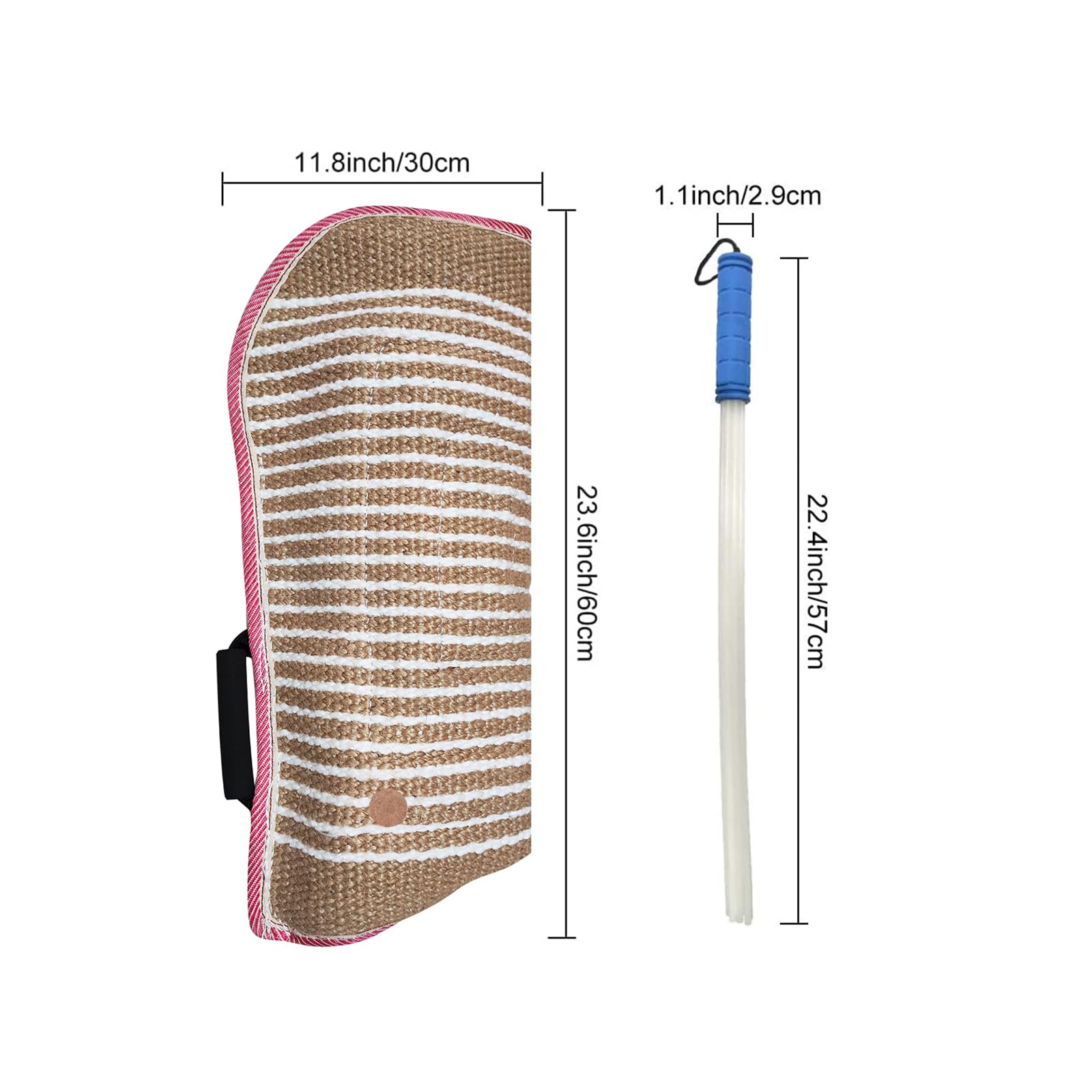 Dog Bite Training Set Professional Dog Bite Sleeve Arm With Whip Agitation Stick For Dogs Training Equipment Protection For Biti