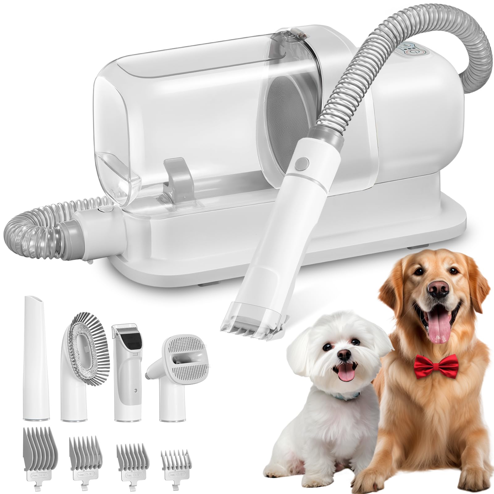 Ryrot Dog Grooming Vacuum & Pet Grooming Kit With 2.3L Capacity Larger Dust Cup Dog Brush Vacuum For Shedding Pet Hair Cleaner W