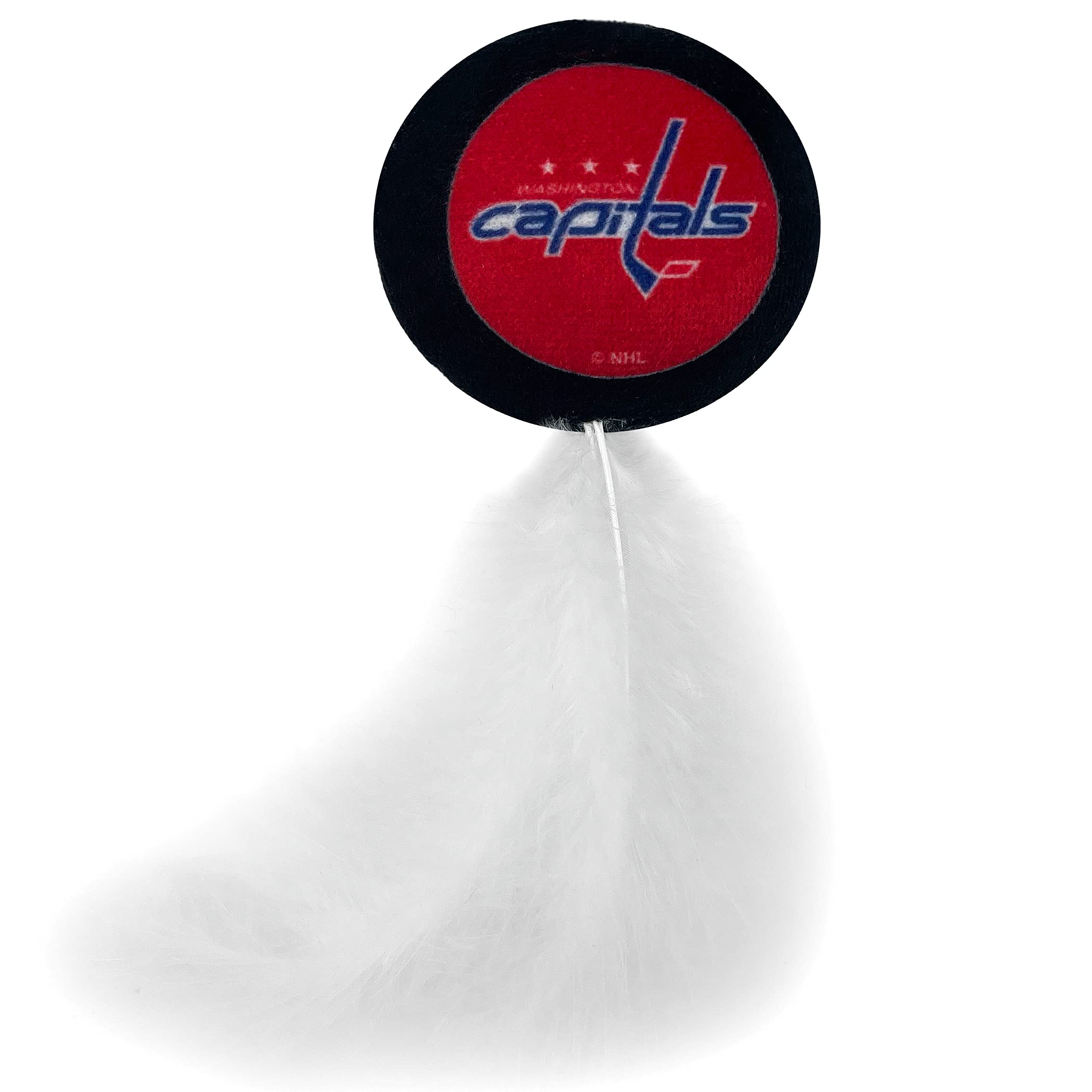 Best Plush Cat Toy Nhl Washington Capitals Complete Set Of 3 Piece Cat Toys Filled With Fresh Catnip. Includes: 1 Jersey Cat Toy, 1 Hockey Puck Cat Toy With Feathers & 1 #1 Fan Cat Toy. With Team Logo