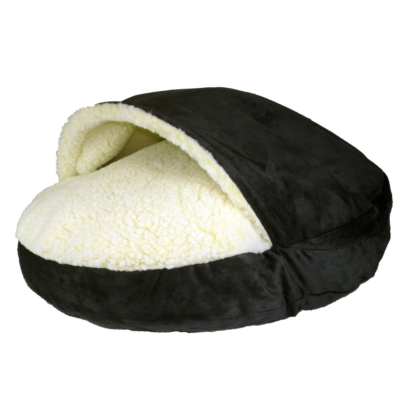 Snoozer Luxury Orthopedic Cozy Cave Pet Bed, Large, Olive