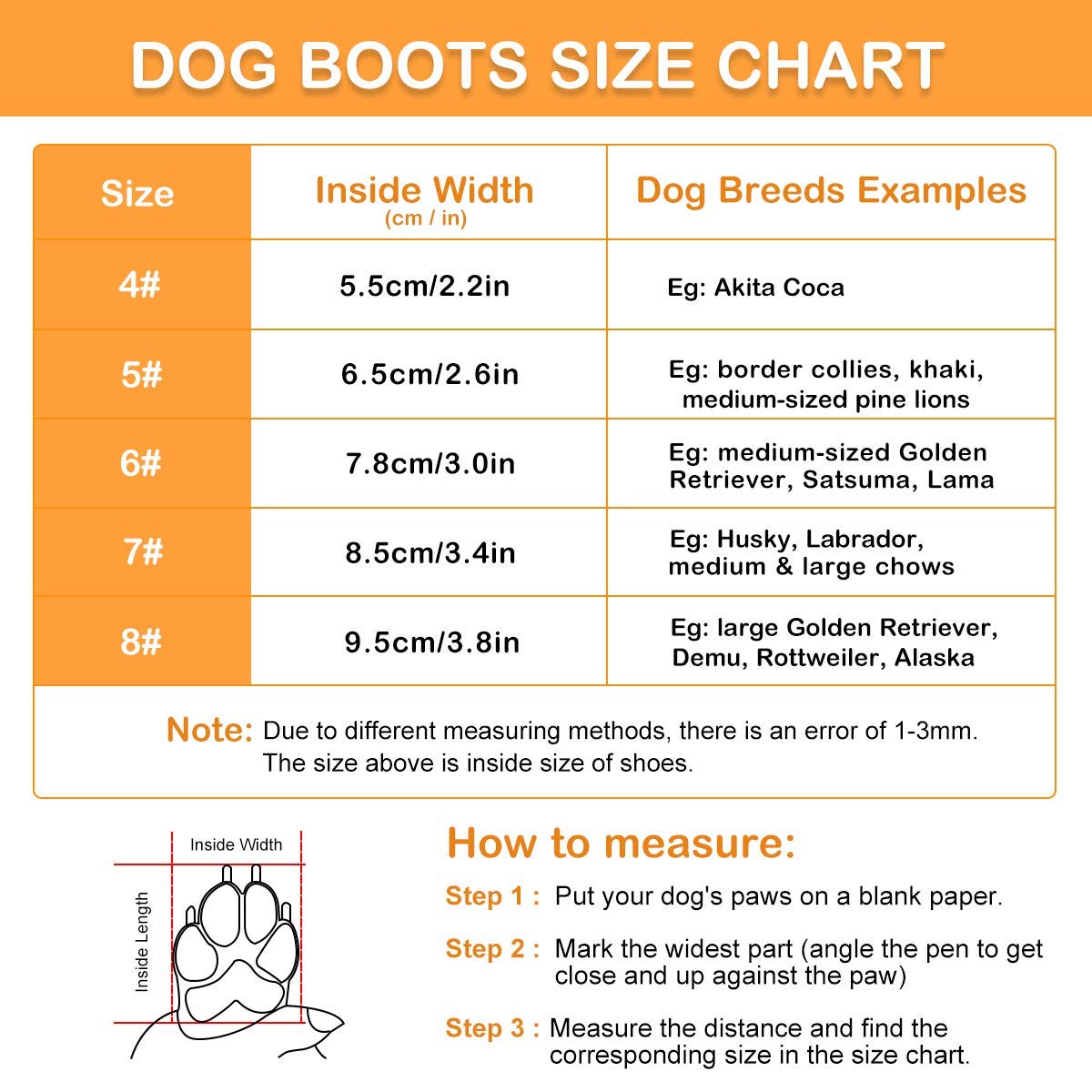 Waterproof Dog Shoes For Large Medium Dogs - Winter Snow Dog Booties Paw Protection With Adjustable Straps Rugged Anti-Slip Sole - Hiking Outdoors Pet Boots Paw Protectors Comfortable