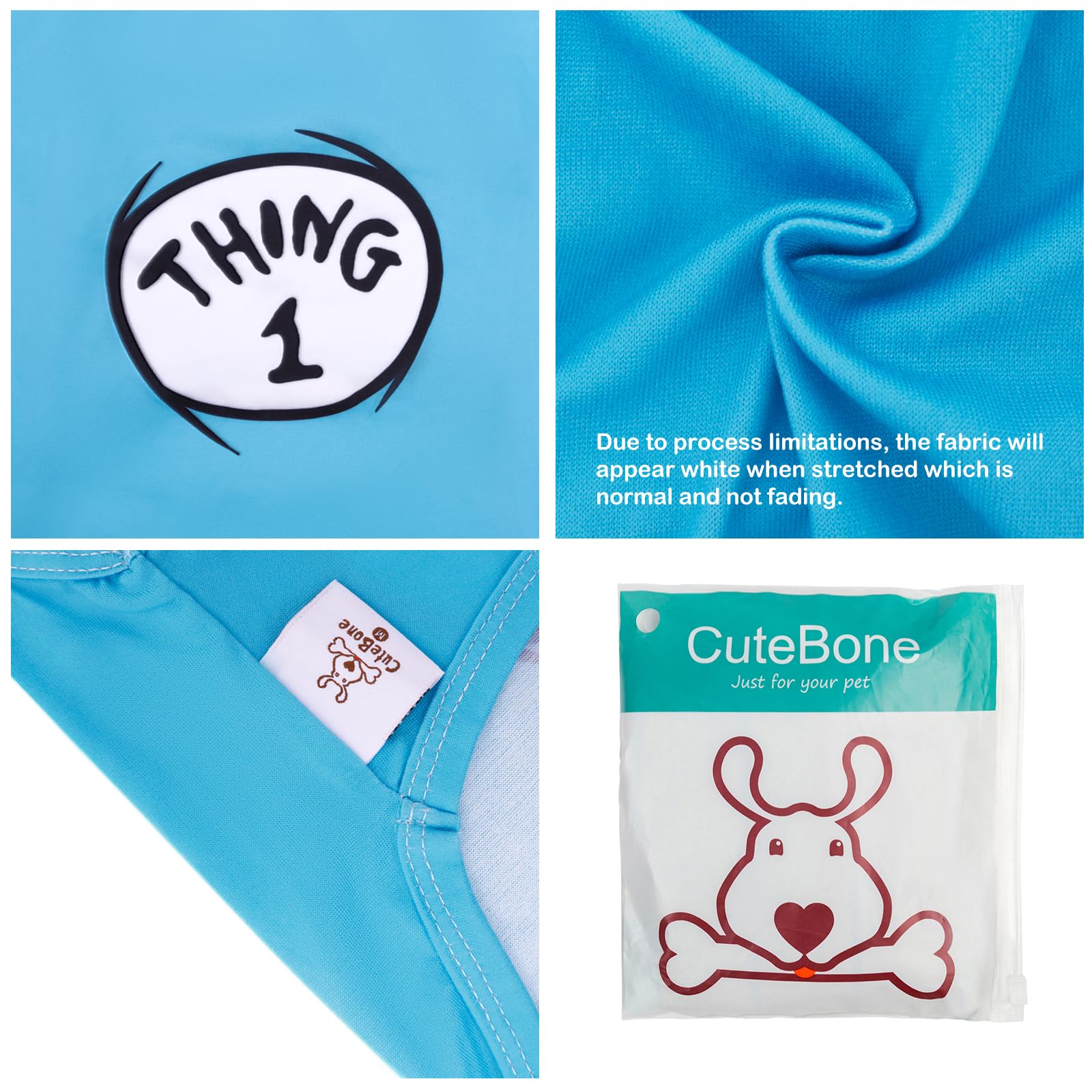 Cutebone Soft Dog Shirt Thing 1 Lightweight Small Puppy T-Shirts Pet Clothes Breathable Tee Vest Stretchy Outfit Cat Apparel Bx0
