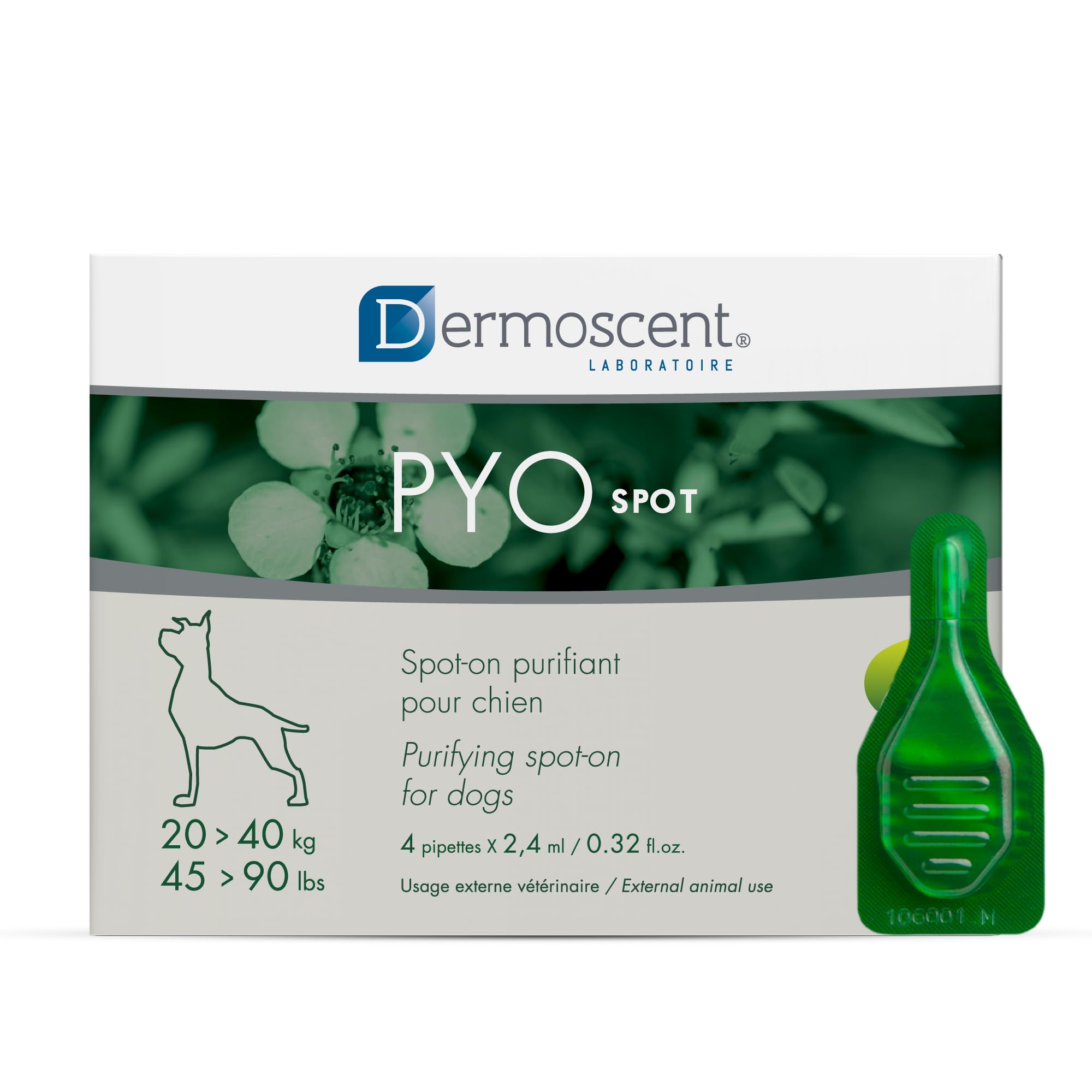 Dermoscent 920-7224 Pyospot 20kg-40kg for Dogs 4Pip