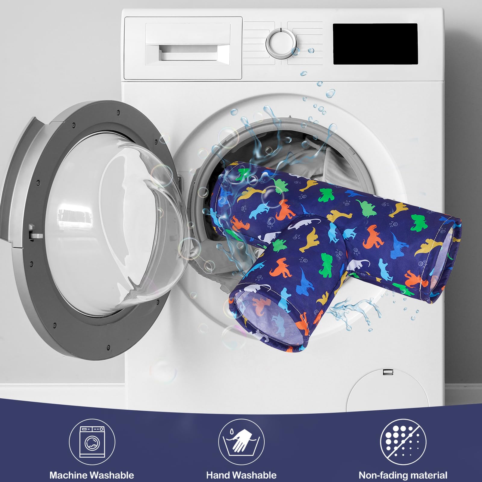 Bienbee Guinea Pig Tunnel, 3 Way Washable Guinea Pig Hideout,Foldable Rabbit Tunnel Guinea Pigs Toys For Bunny Hamster Chinchill