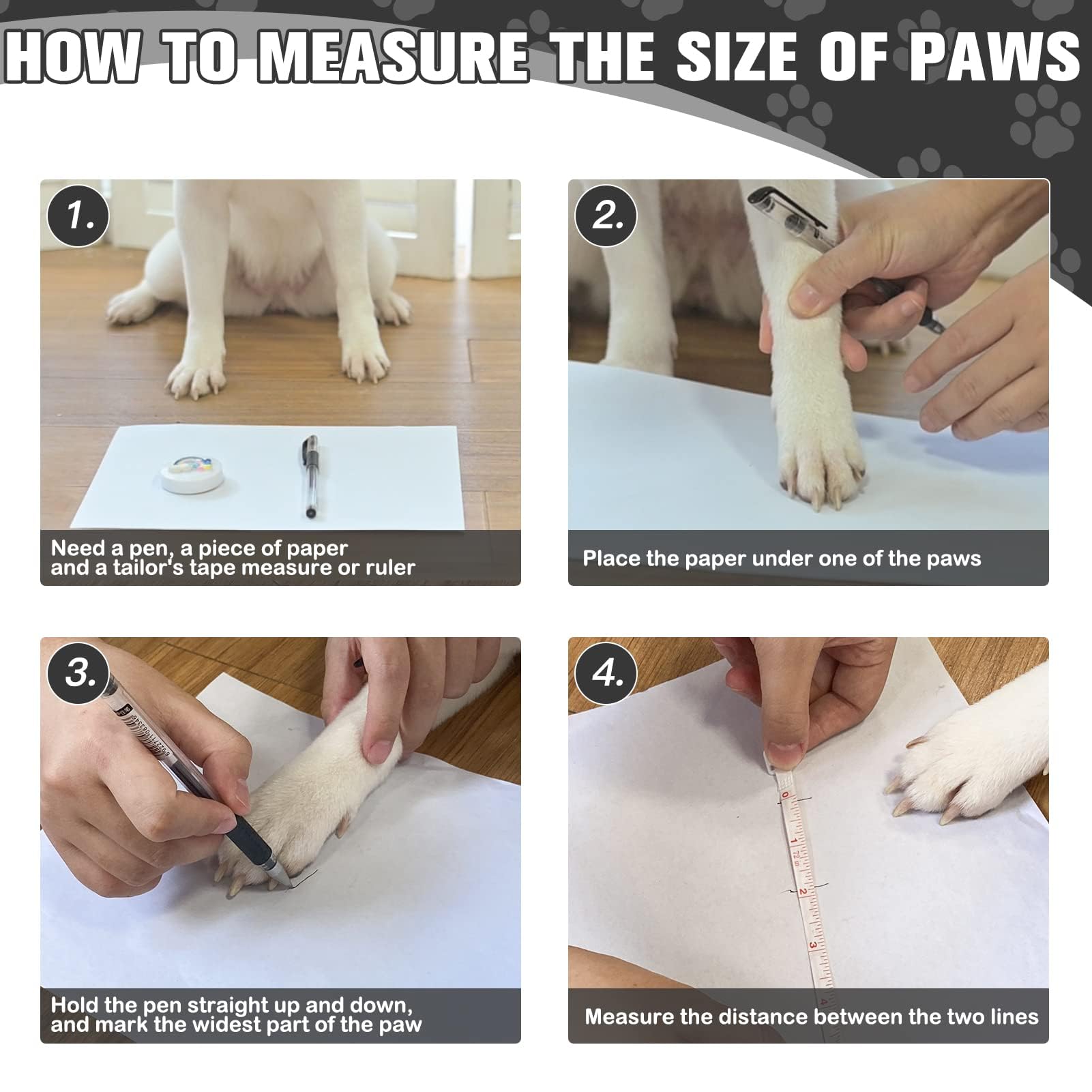 Expawlorer Anti Slip Dog Socks To Prevent Licking Paws,Winter Dog Boots & Paw Protectors,Dog Booties For Hardwood Floors With Gr
