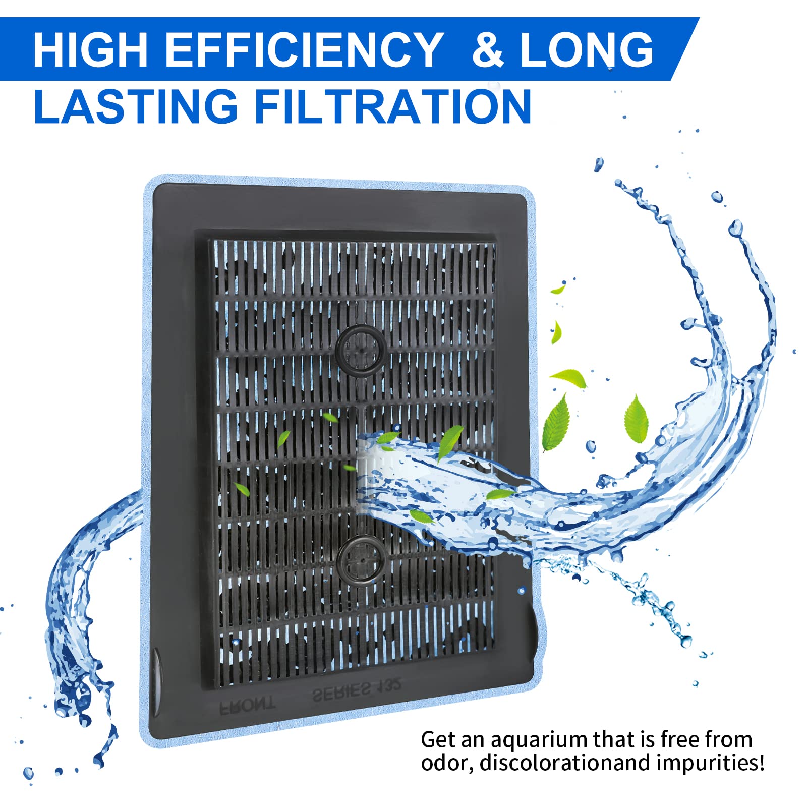 Myfatboss 8 Pack Aquarium Filter Cartridge,Compatible For 20 Gallon Fish Tank, 10-20 Gallon Fish Tank Power Filter Cartridge Rep