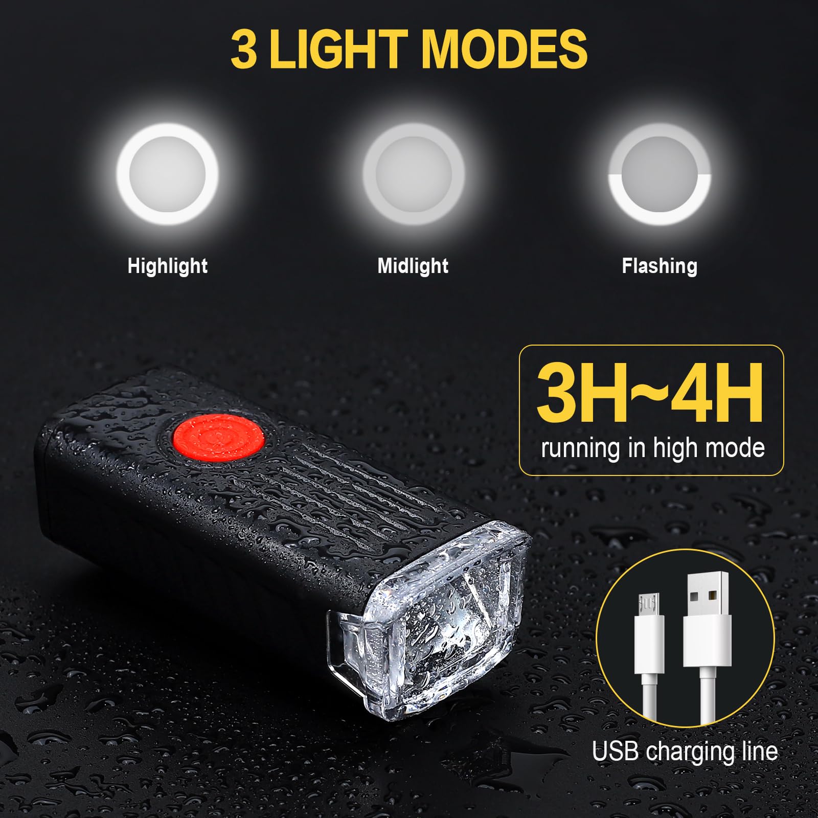 Dog Head Lights For Small And Medium Sized Dogs, 3 Light Modes Dog Collar Light, Usb Rechargeable Waterproof Pet Walking Accesso