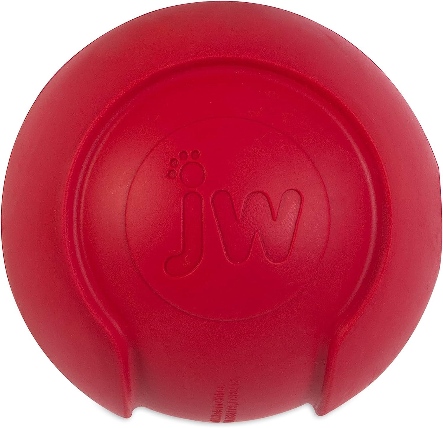 JW Pet Company iSqueak Bouncin Baseball Dog Toy, Medium (Colors Vary)
