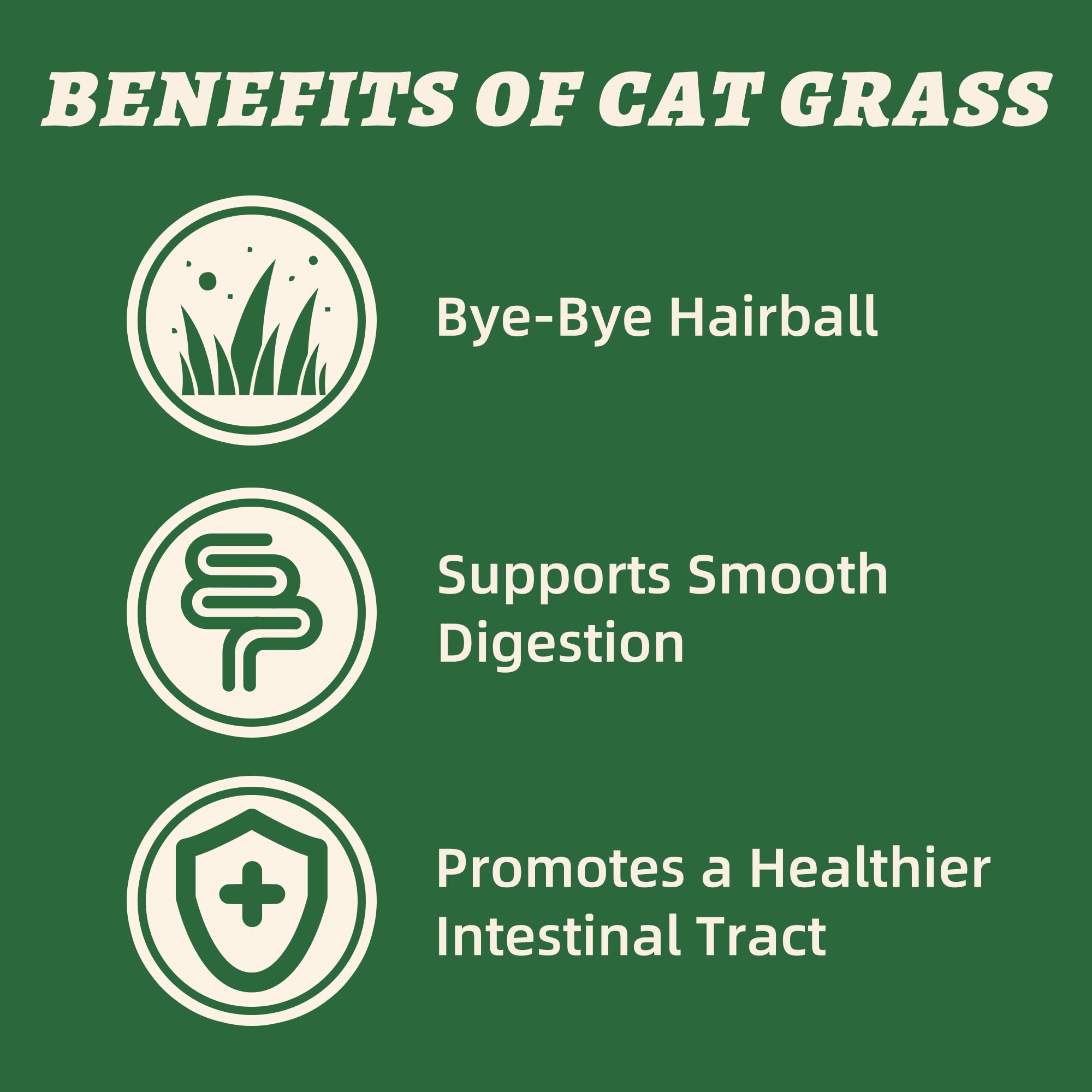 Wellix Dog & Cat Food Topper - Cat Grass Treats Freeze Dried Egg Yolk&Chicken Flavor Low Calorie - Hairball Control and Gut Heal