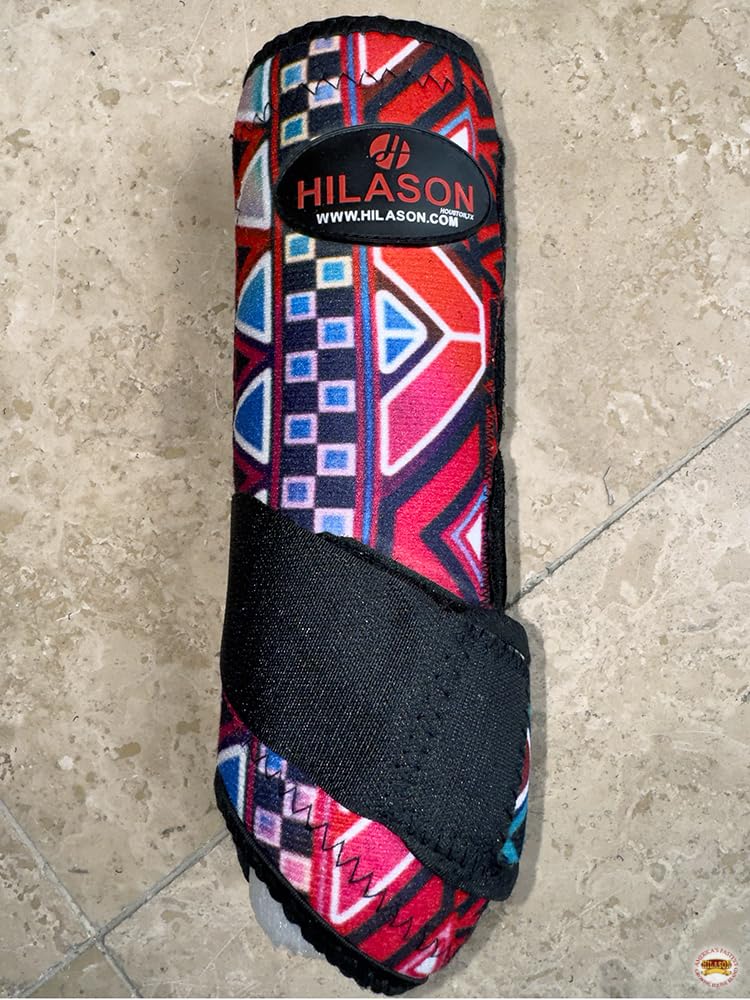 M Hilason Horse Medicine No Turn Bell Boots Sports Front Rear Hind Leg Protective