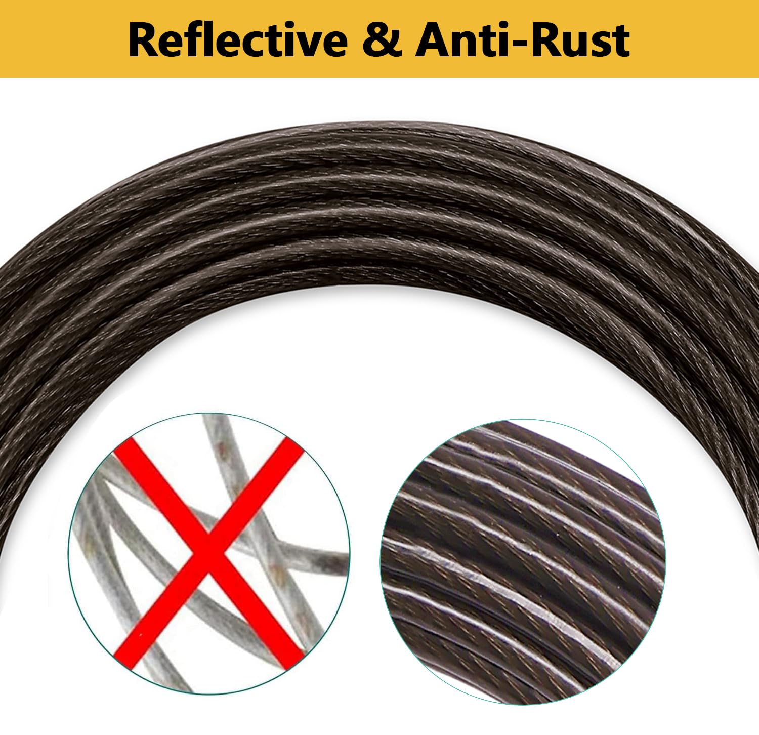 Heavy Duty Dog Tie Out Cable For Outside,10Ft Dog Runner Cable With Swivel Hook Up To 300Lbs,Small-Large Dogs Leash&Chains For Y