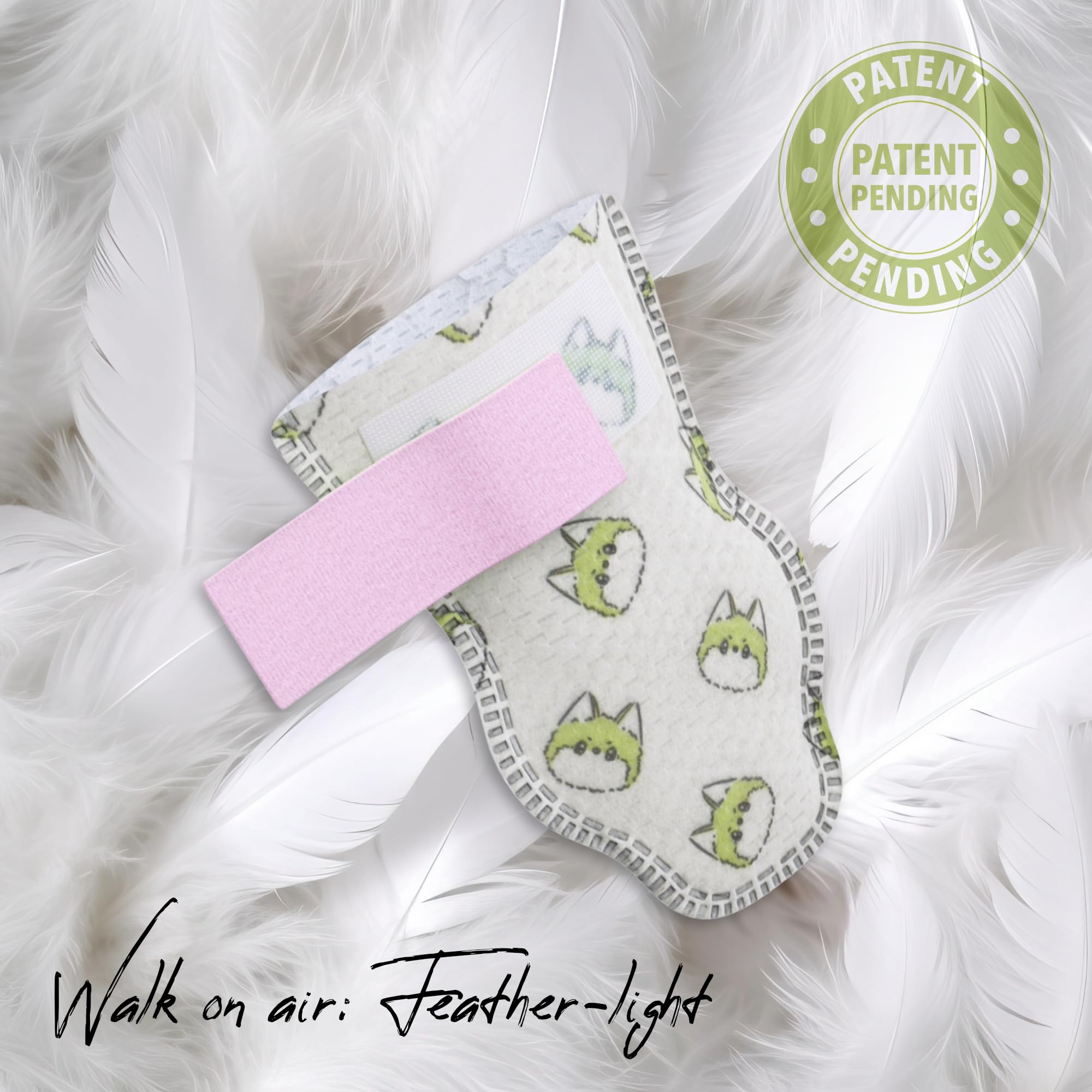 Wickedpup Unstoppable Booties For Dogs & Cats, 32 Count, Size 4 | Disposable Dog Boots & Paw Protectors | Breathable Puppy Shoes