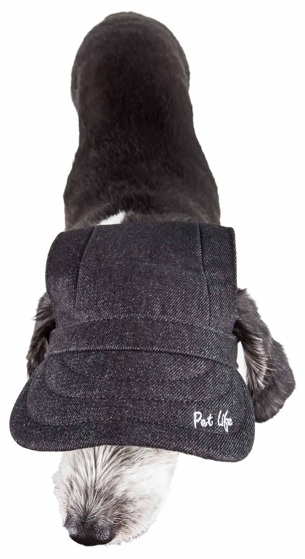 Pet Life  Fashion Dog Hat with UV Coverage Protection - Provides More Shade Than a Dog Banadana - Features Ear Holes and Adjusta