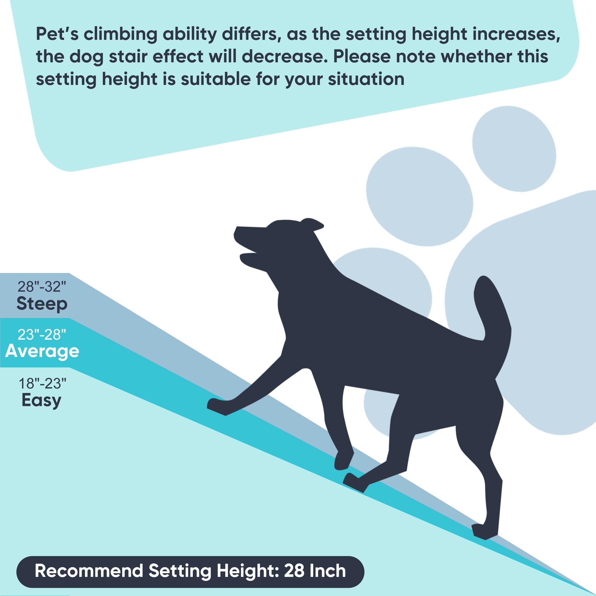 Epetlover 62 Inches Folding Dog Ramp For Cars Trucks Suvs Portable Pet Ramps For Large Dogs Non-Slip Stairs Step Ladder With Rai