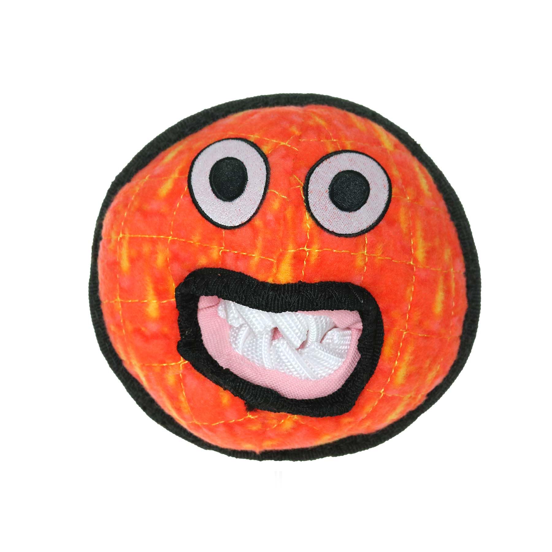 TUFFY - World's Tuffest Soft Dog Toy - Alien Ball Red - Squeakers - Multiple Layers. Made Durable, Strong & Tough. Interactive P