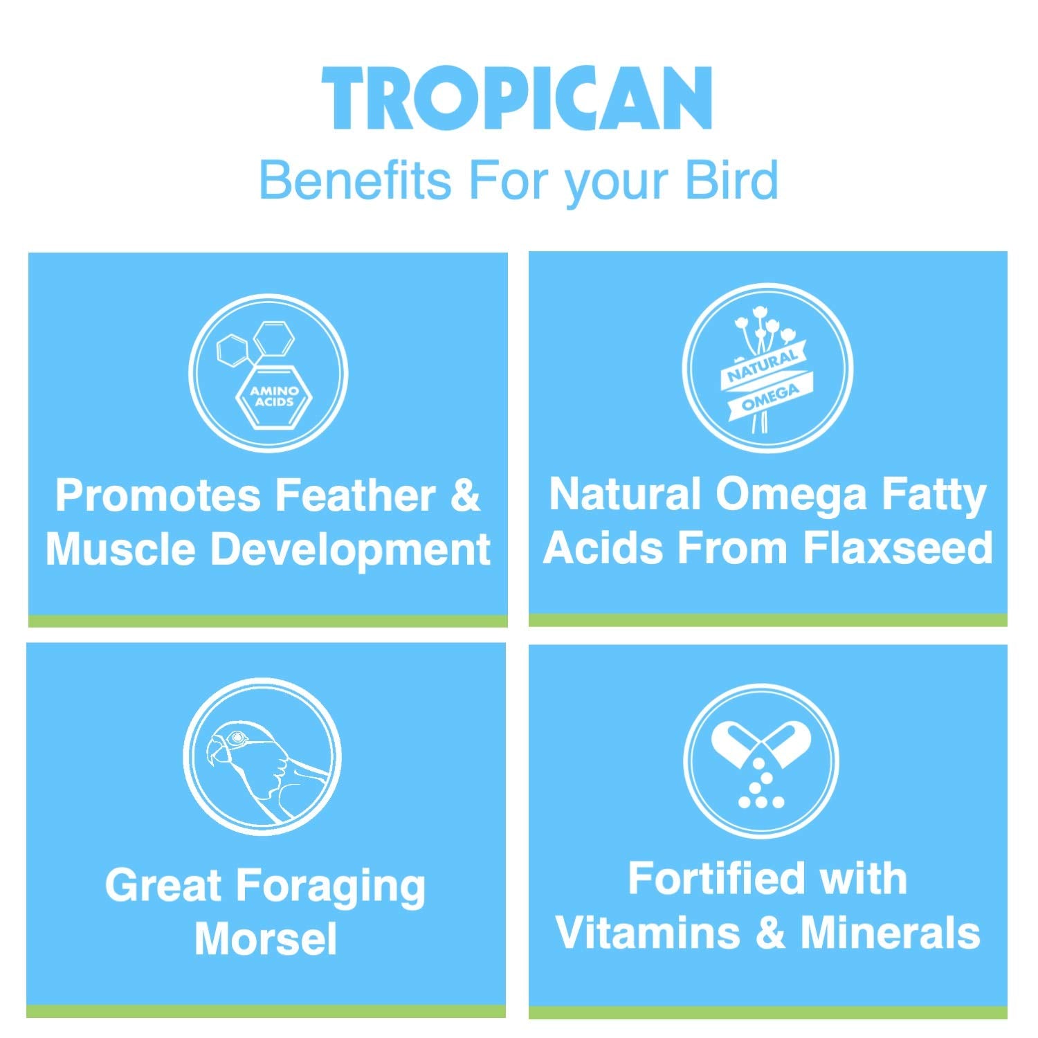 HARI Tropican Bird Food, Hagen Parrot Food Biscuits with Vitamins & Minerals for Birds Needing Extra Nutrition, High Performance