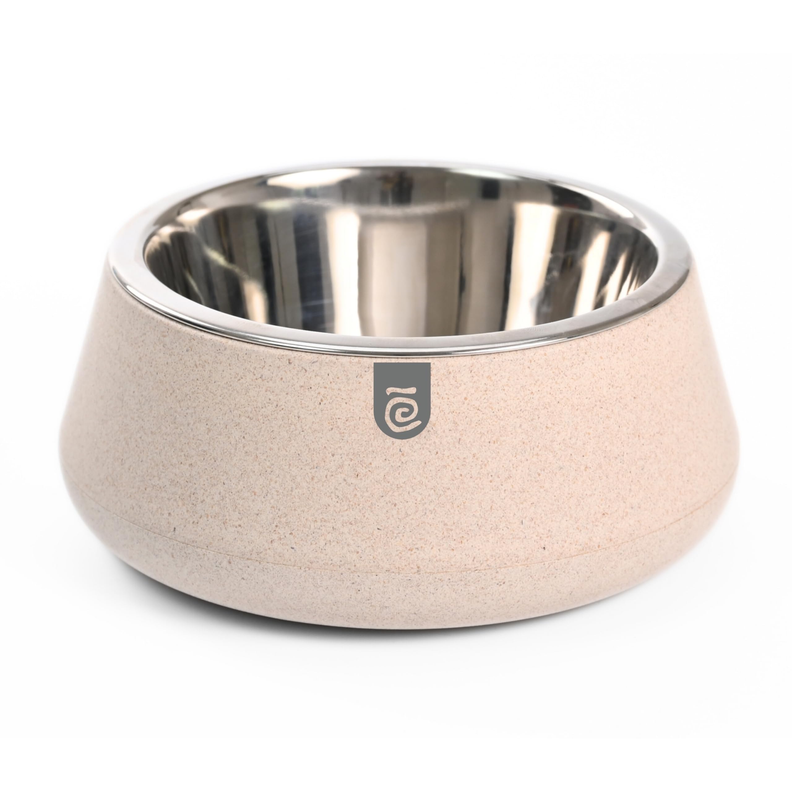 Eha Earth Friendly EcoSteel Dog Food Bowl | 2 in 1 Dog Bowl & Cat Bowl | Pet Bowl Made with Rice Husk | Cat Food Bowls | 750 ml,