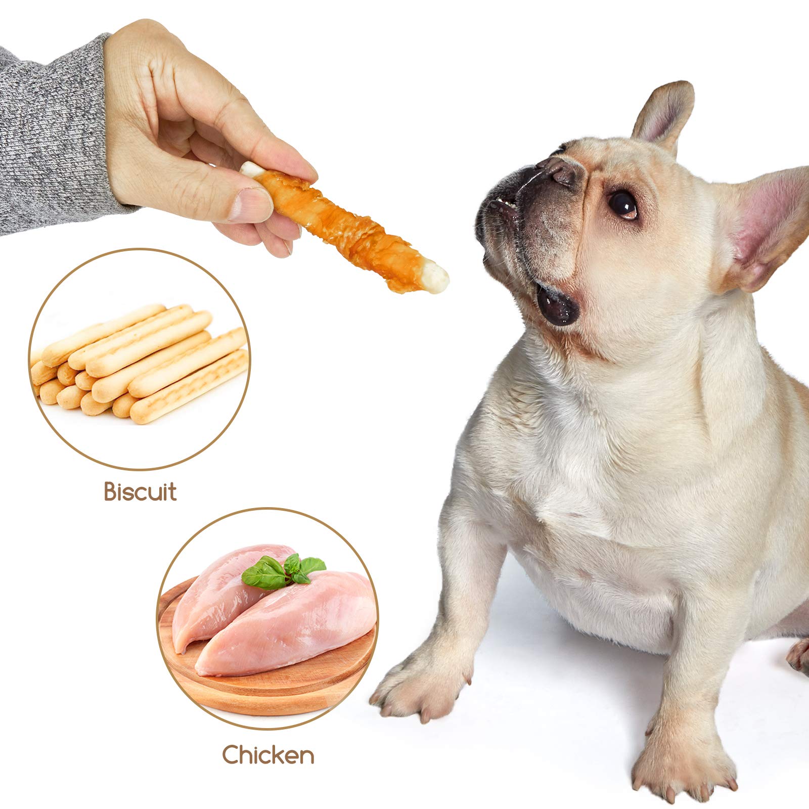 Jungle Calling Chicken Biscuits Dog Treats, Rawhide Free Soft Chewy Treats for Training Rewards,10.6oz