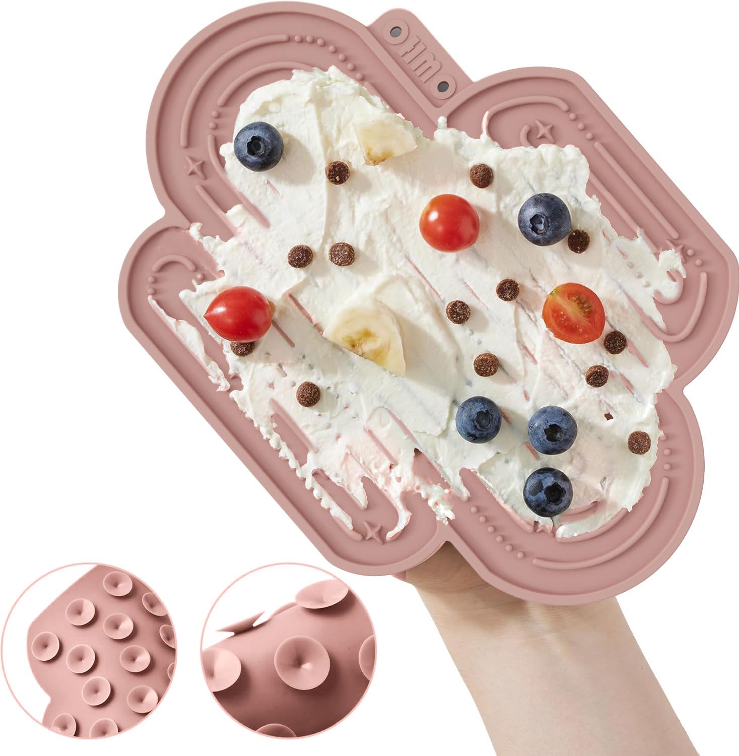 Ohmo-Cactus Lick Mat For Dogs And Cats(2 Pack) Easy To Clean Pet Slow Feeder With Suction Cups, Licking Pad For Anxiety Relief A