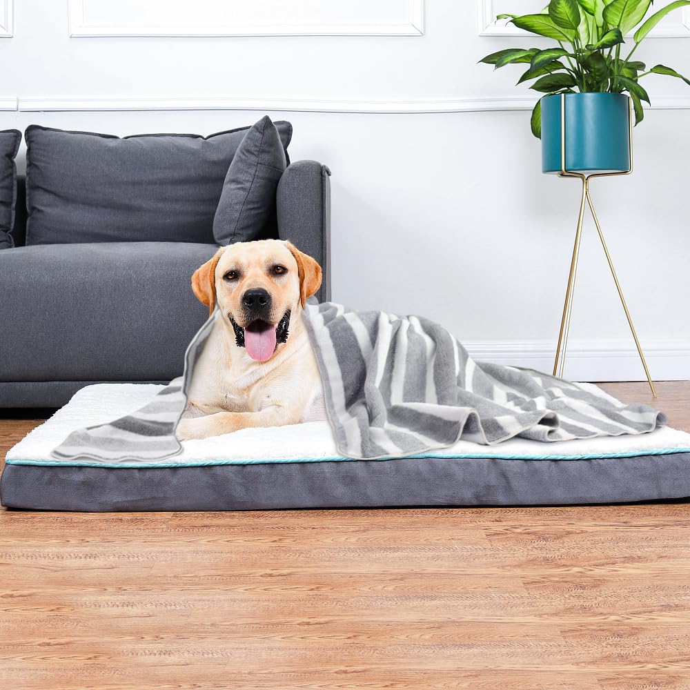 KinHwa Dog Towel Super Absorbent Pet Bath Towel Microfiber Dog Drying Towel for Small, Medium, Large Dogs and Cats 30inch x 50in