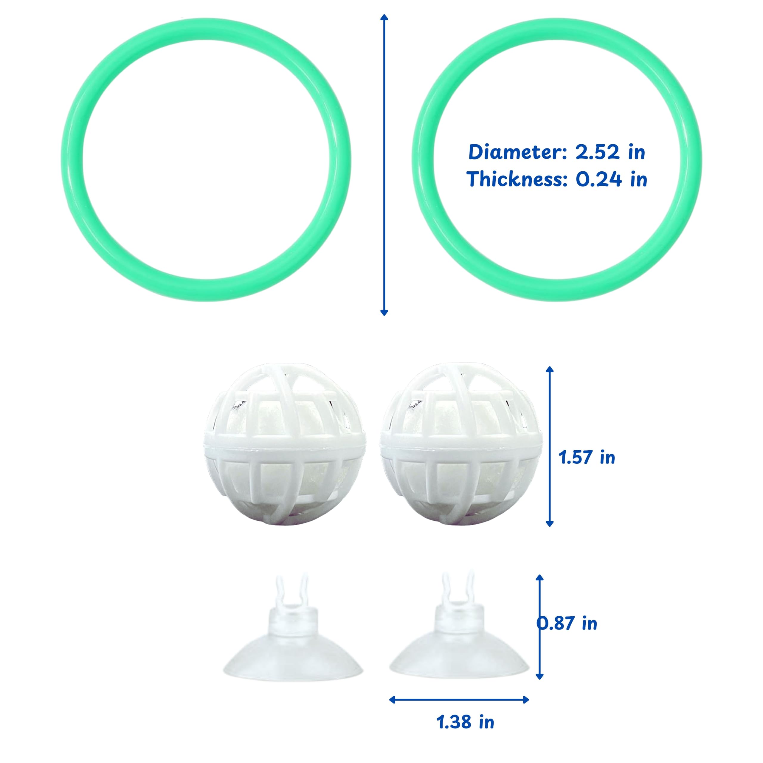 Betta Fish Exercise Ring And Filter Balls Set, Fish Feeder Ring And Nitrifying Ball, Betta Fish Toys For Small Tank, Betta Ring,