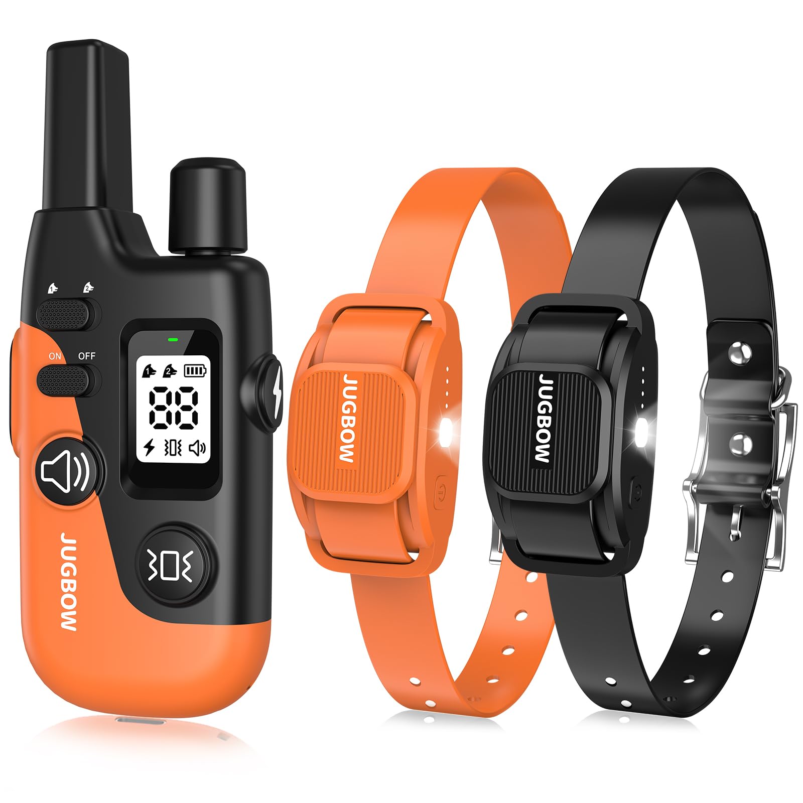 Jugbow Dog Training Collar 2 Dogs - 4200Ft Dog Collar With Remote For Small Medium Large Dogs, Led Light Electric Collar With Be